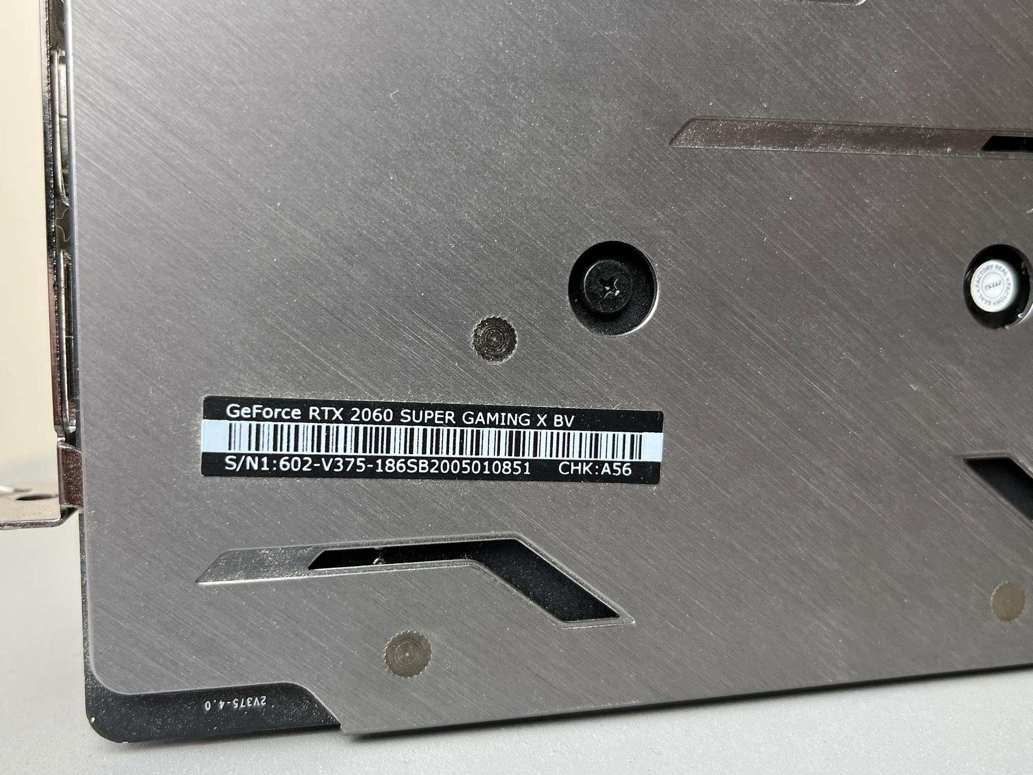 MSI GeForce RTX 2060 SUPER™ 8GB GAMING X 
