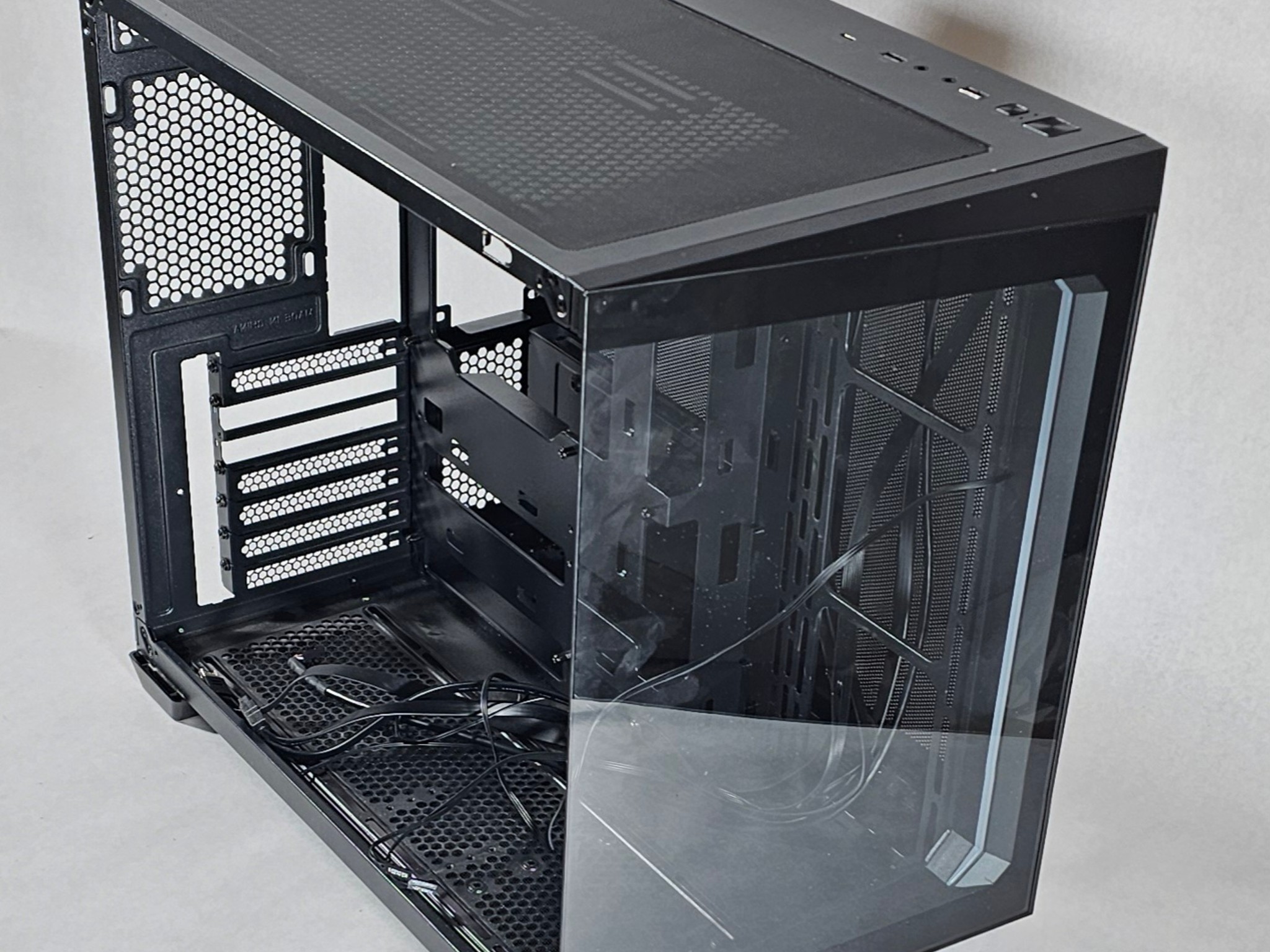 Black Corsair PC Case with Tempered Glass