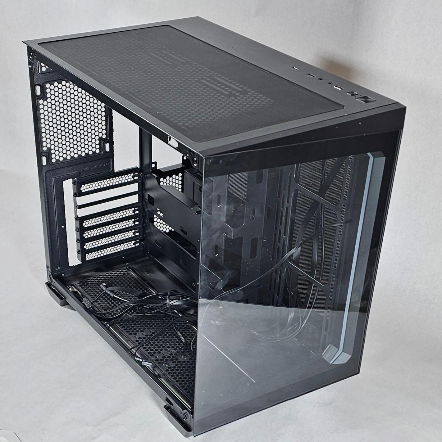 Black Corsair PC Case with Tempered Glass