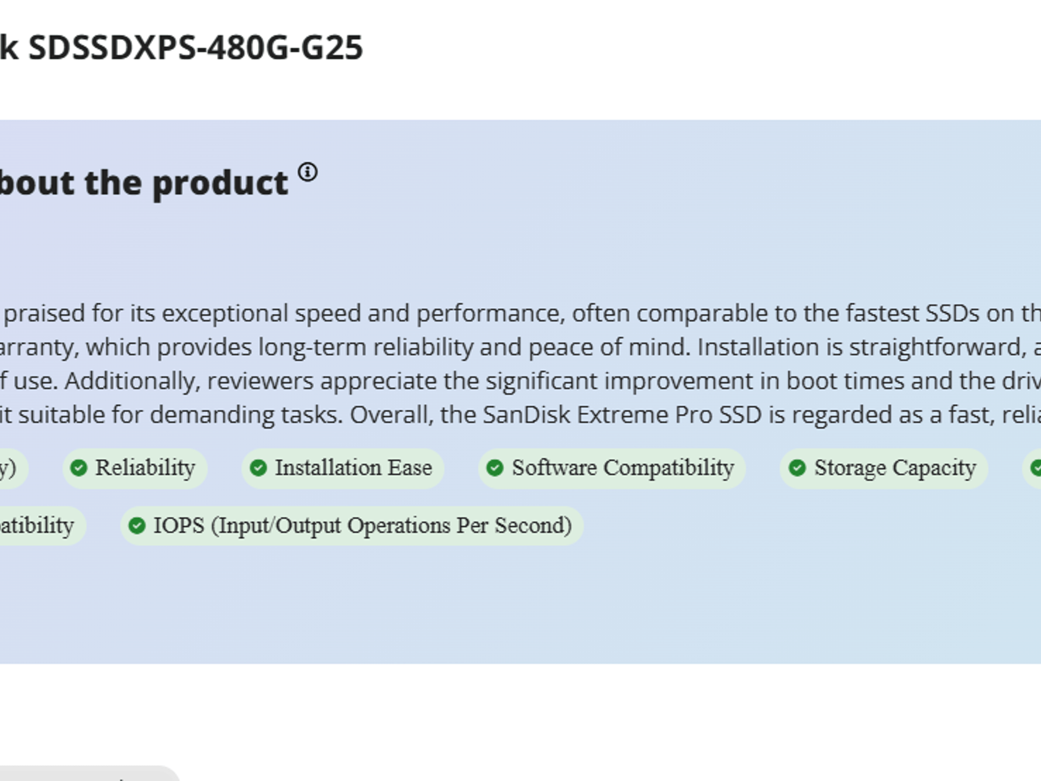 NEW SanDisk Extreme PRO-Series 480GB SATA 6.0Gb/s 2.5" Internal Solid-State Drive