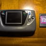Sega Game Gear Handheld Console, Fully Recapped + Glass Screen Lens, with Sonic Chaos Game Cartridge
