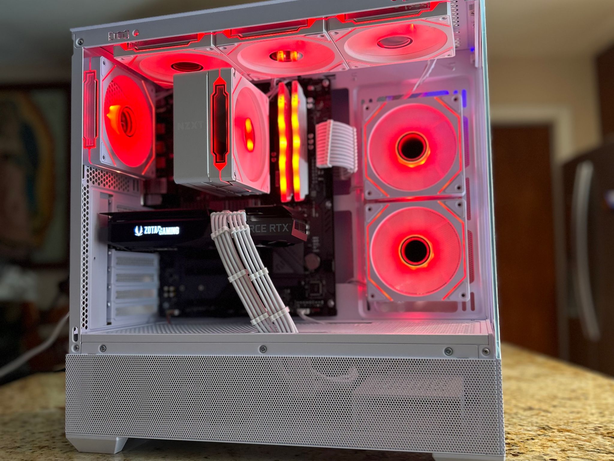 White 1080p/1440p Gaming PC | RTX 3070 | RYZEN 7 3700X | 16GB RAM | 1TB SSD | Wi-Fi + Blue...