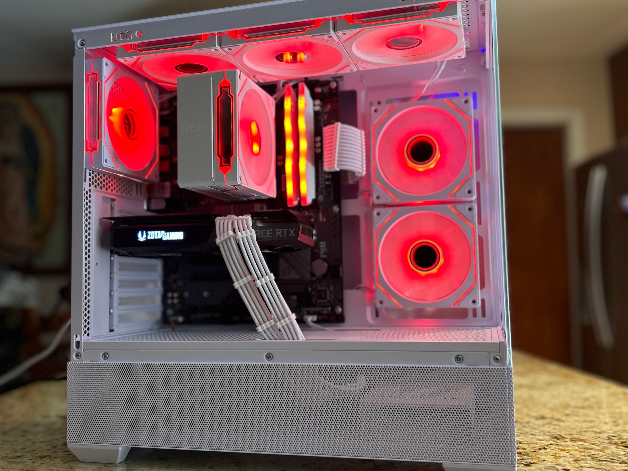 White 1080p/1440p Gaming PC | RTX 3070 | RYZEN 7 3700X | 16GB RAM | 1TB SSD | Wi-Fi + Blue...