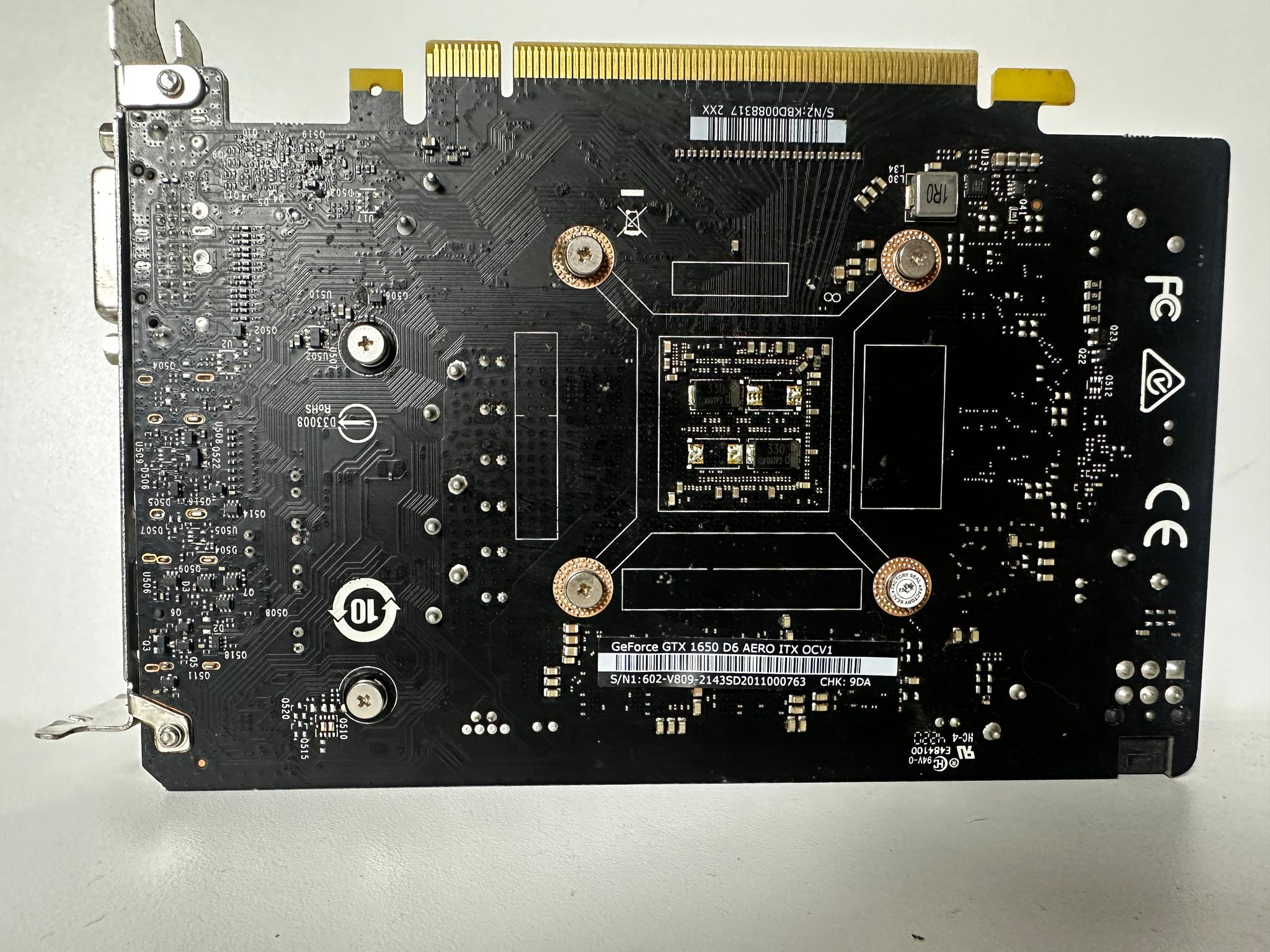 MSI GTX 1650 D6 AERO ITX OCV1 - 4GB GDDR6
