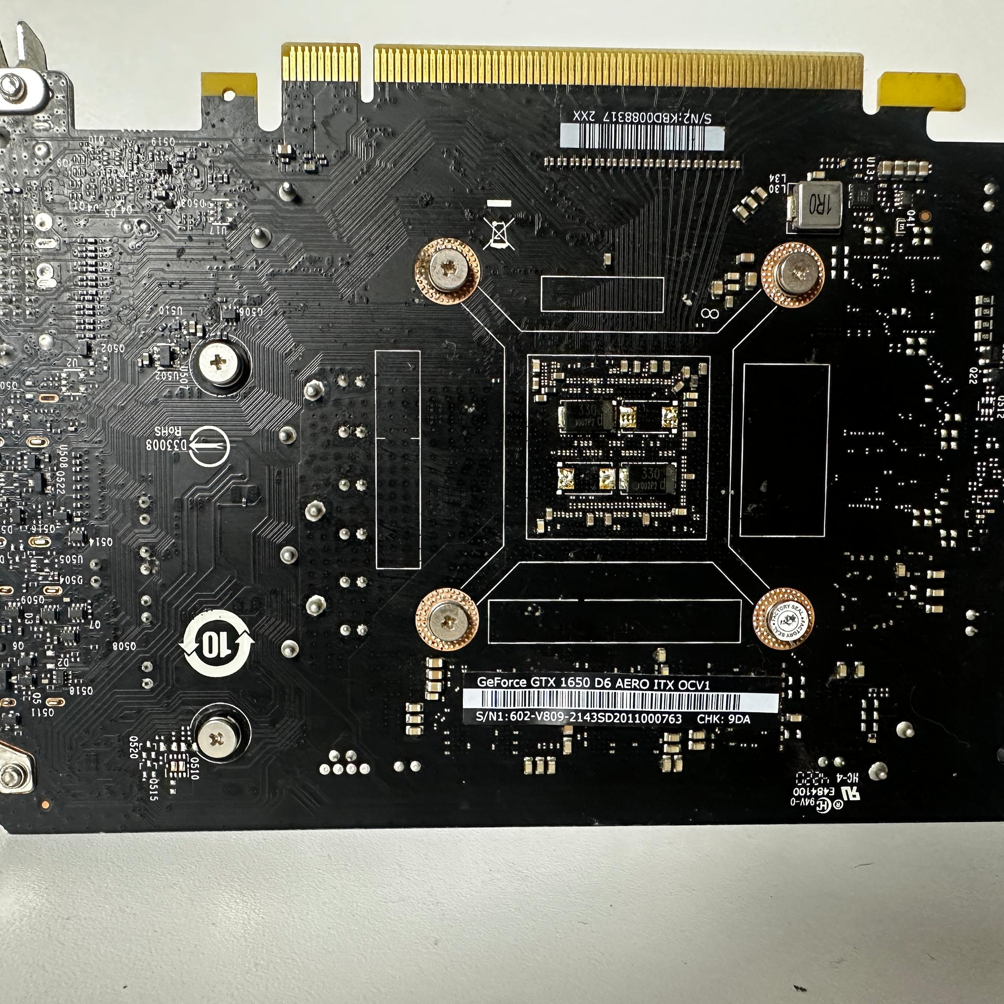 MSI GTX 1650 D6 AERO ITX OCV1 - 4GB GDDR6