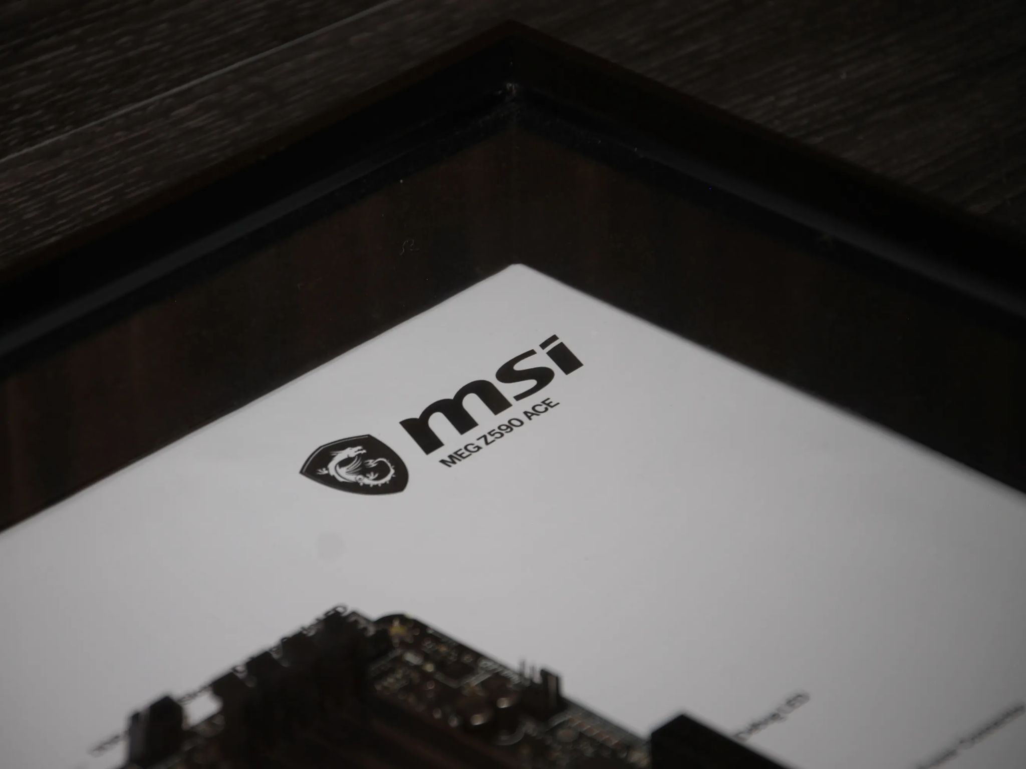 MSI MEG Z590 ACE // Framed Motherboard Wall Art
