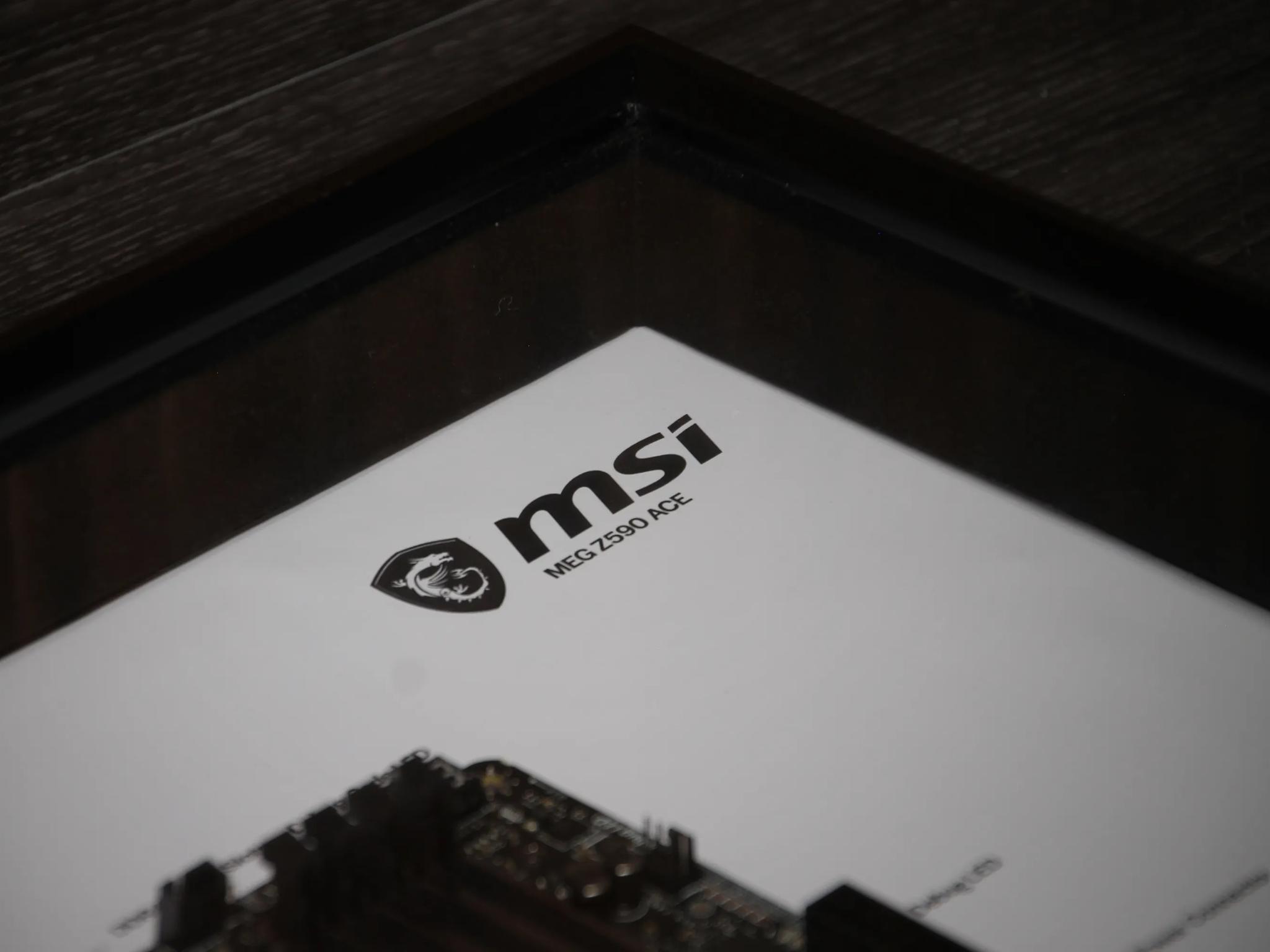 MSI MEG Z590 ACE // Framed Motherboard Wall Art