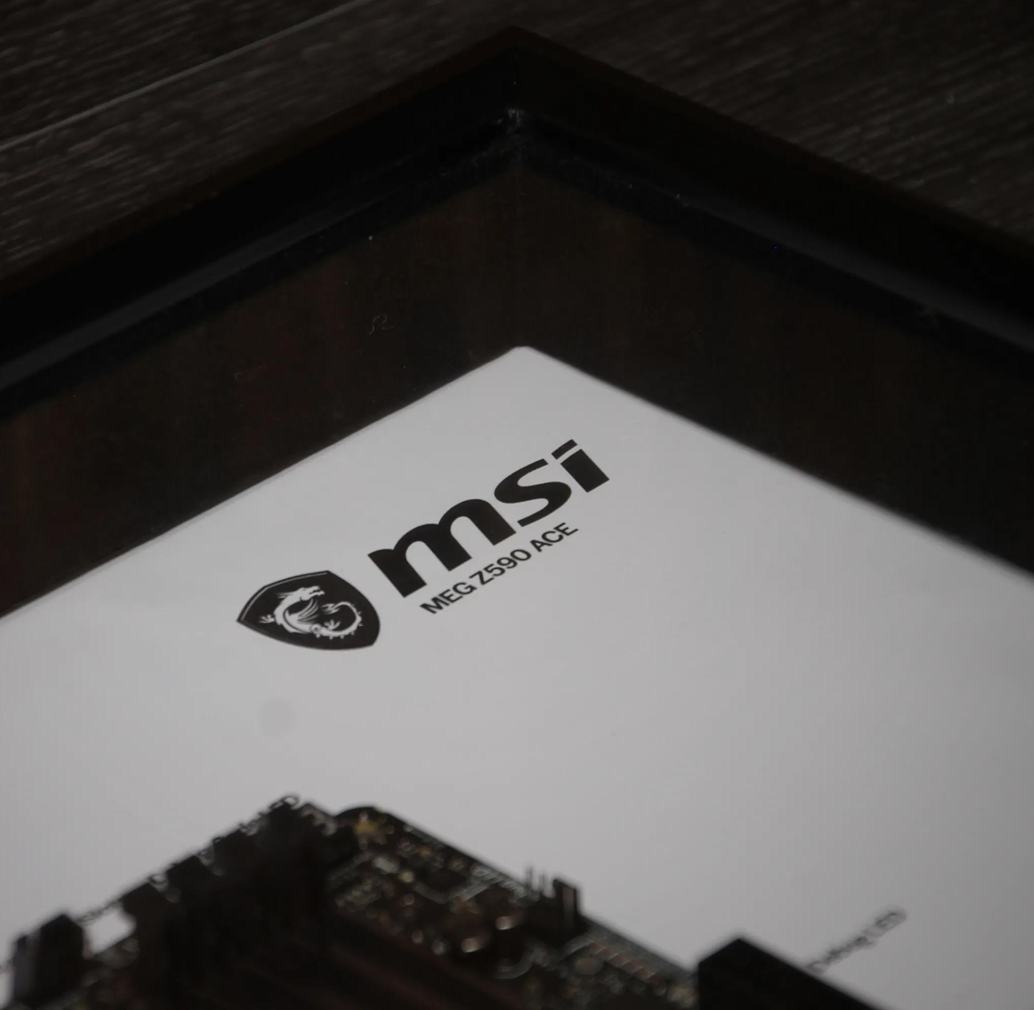 MSI MEG Z590 ACE // Framed Motherboard Wall Art