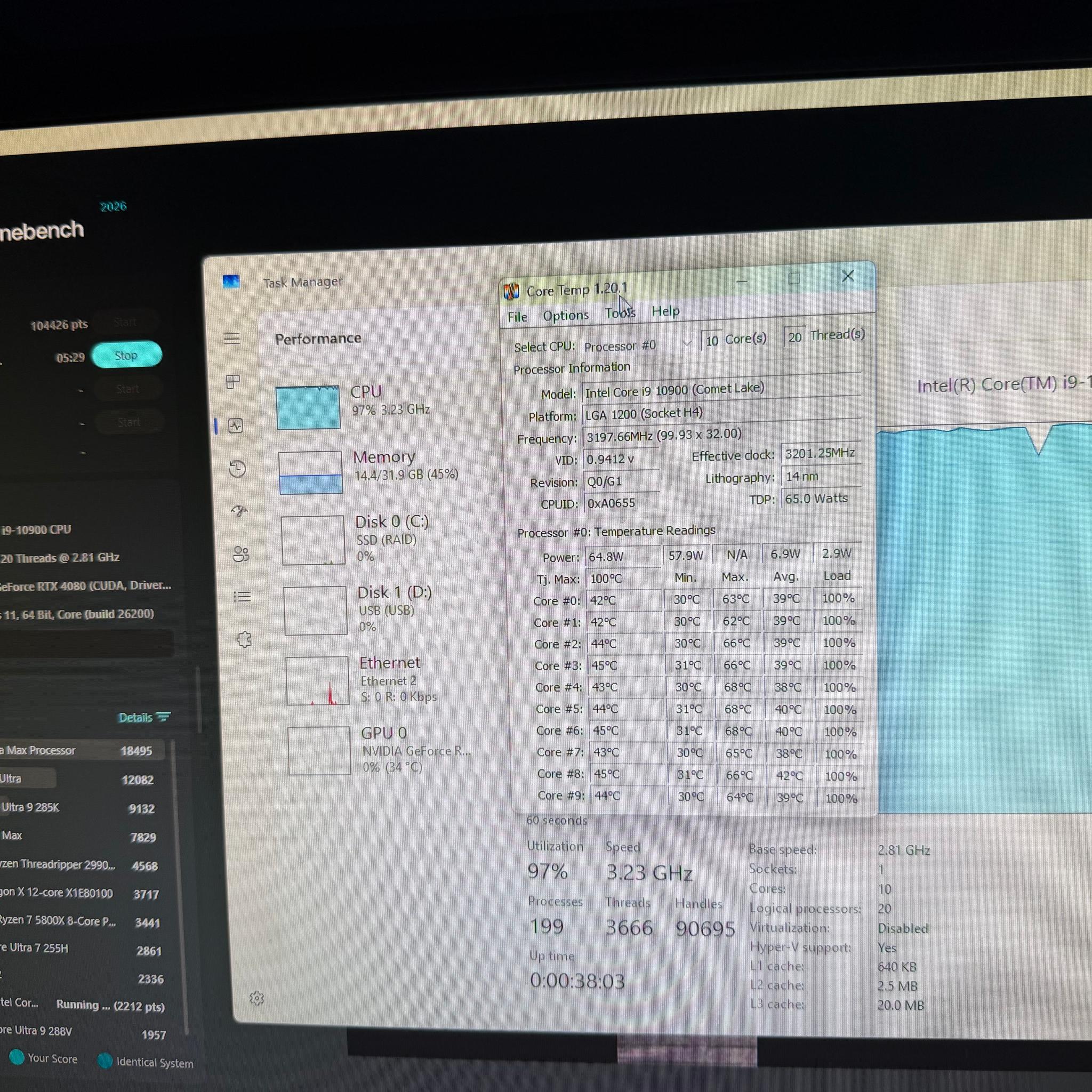 Gaming PC | RTX 4080 | i9-10900 | 32GB DDR4 | 4TB SSD | WIFI & BT | WINDOWS 11