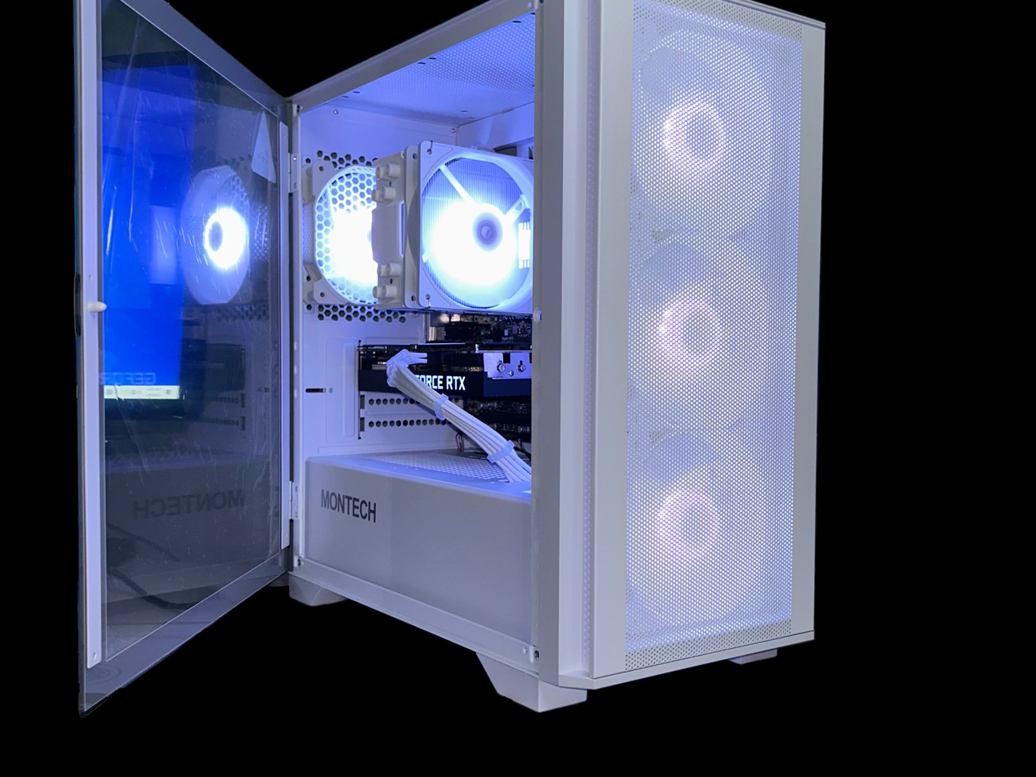 White Custom Gaming / Streaming PC | RTX 3060Ti + Ryzen 5 5600X + 1TB NVME