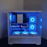 🎖️Honor🎖️ New White RGB Gaming PC, Intel B580+AMD Ryzen 5 5500=High Preformance and Value