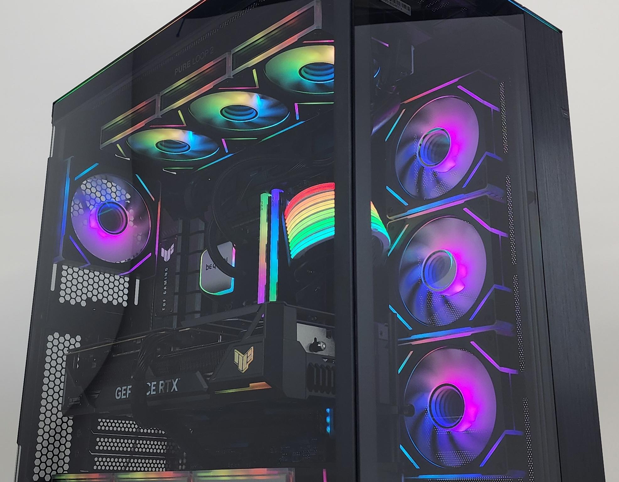 Gaming PC Ryzen 9 9950X3D 32GB RAM 2TB SSD RTX 4080 SUPER 16GB Win11 Computer