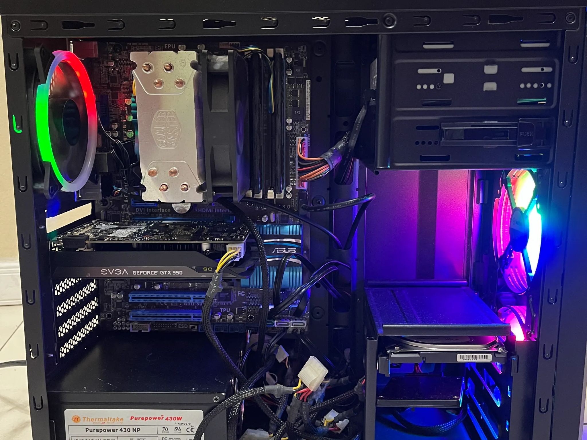 🖥️🔥 Super Budget Gaming PC – GTX 950, Intel Core i5, 12GB RAM, 128GB SSD+1TB HDD, (Case Defects)