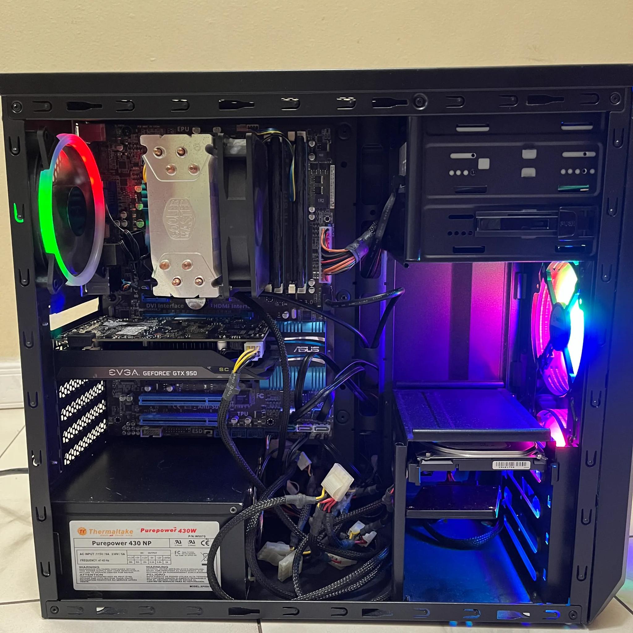 🖥️🔥 Super Budget Gaming PC – GTX 950, Intel Core i5, 12GB RAM, 128GB SSD+1TB HDD, (Case Defects)