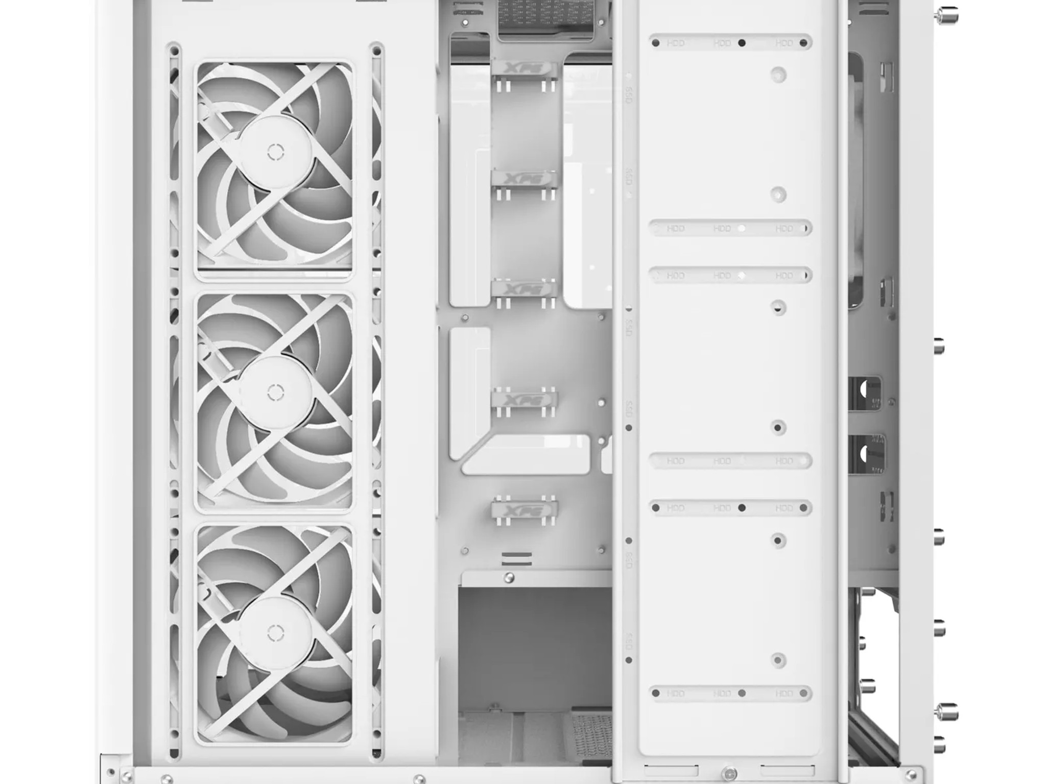 XPG Invader X Mid-Tower Gaming Case With 5 ARGB Fans White