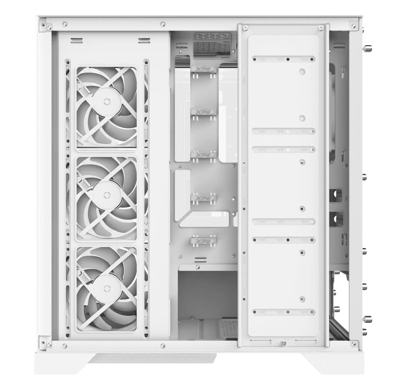 XPG Invader X Mid-Tower Gaming Case With 5 ARGB Fans White