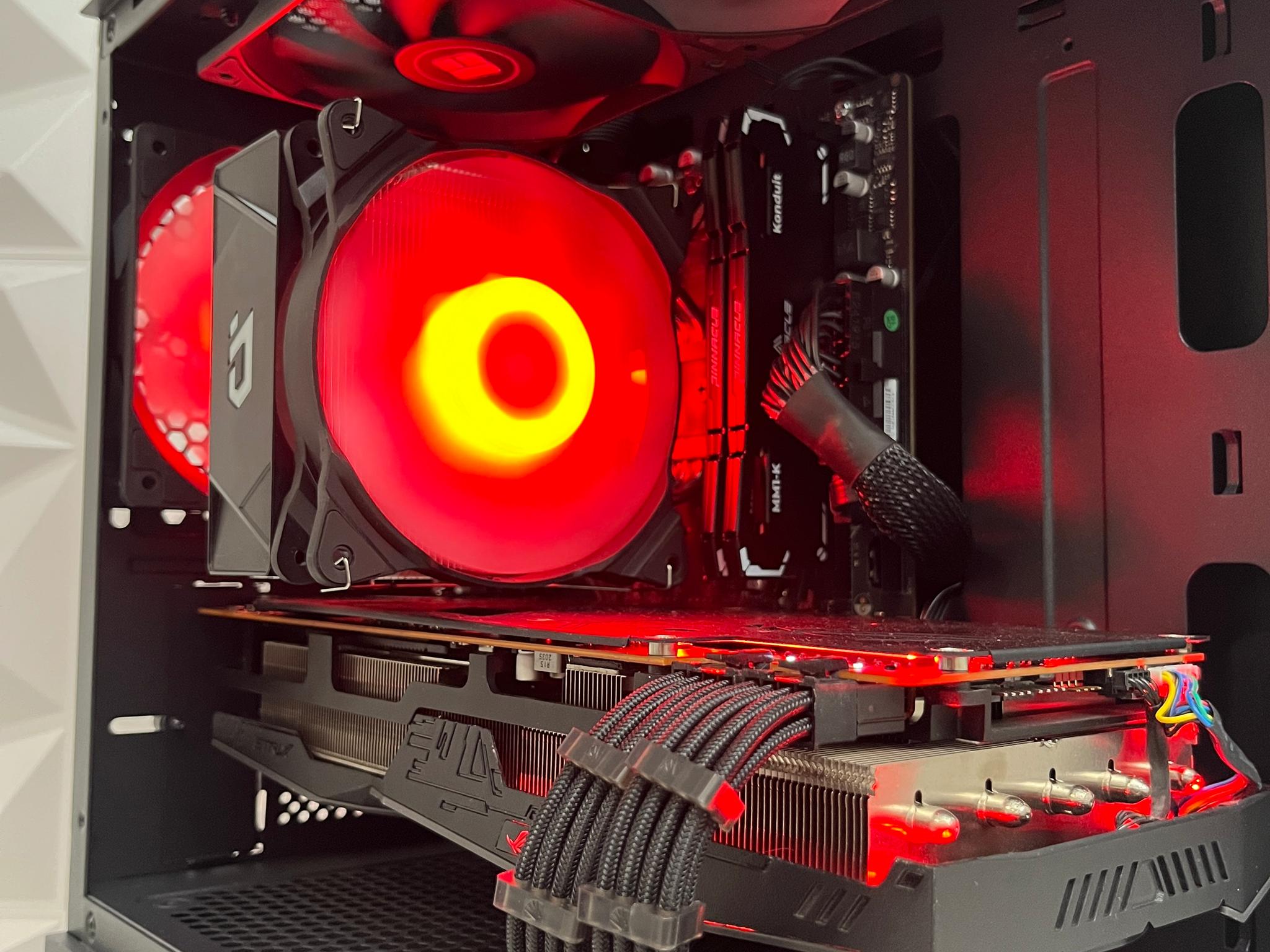 🔴⚫️ | Black RGB Gaming PC | Ryzen 5 5500 + RX 5700 XT 8GB | 16GB