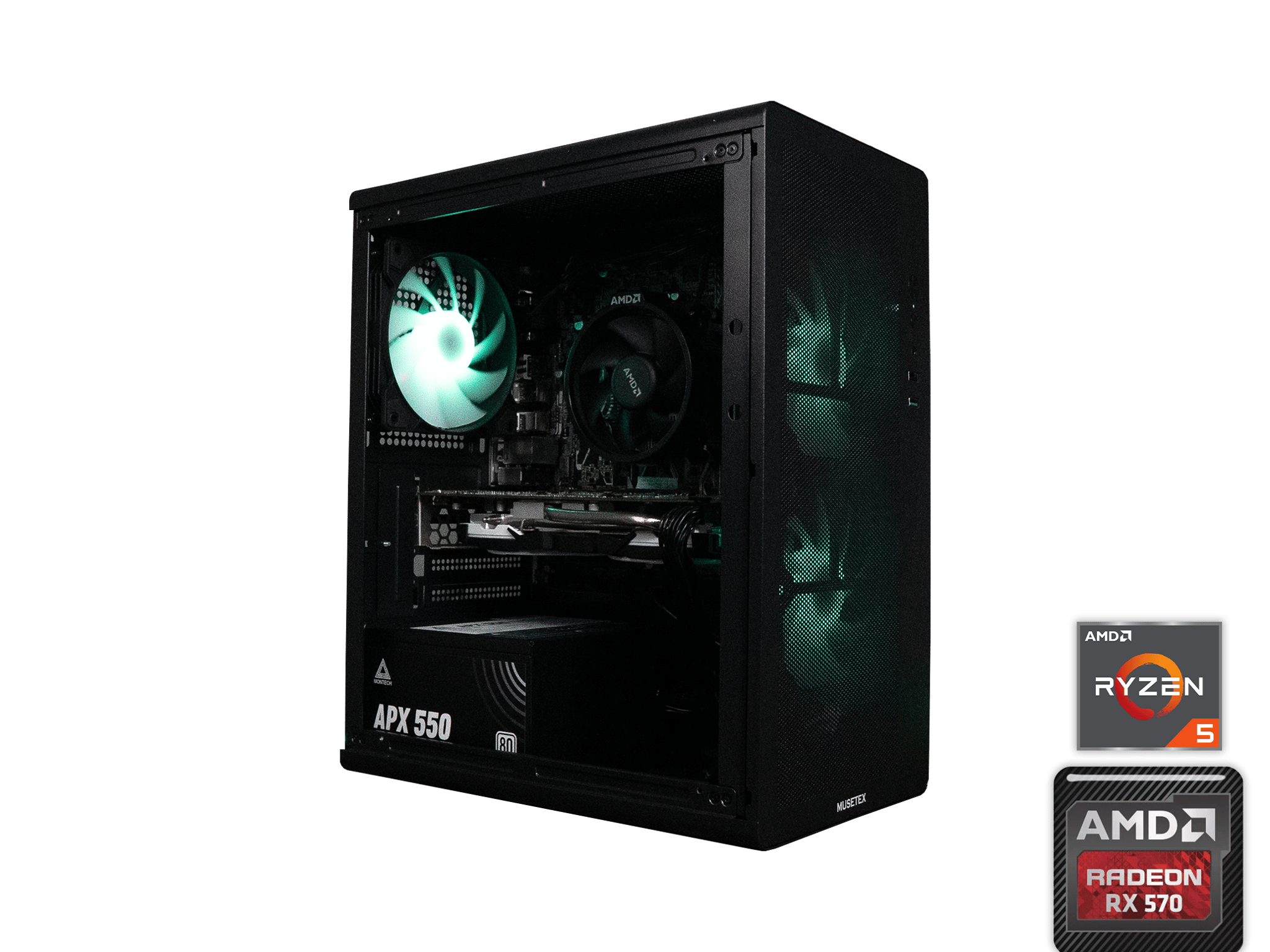 🍬🌠 BUDGET - FORTNITE Ready GAMING PC | RYZEN 5 1600 | MSI RX 570 OC | 16GB DDR4 RAM | 1TB SSD