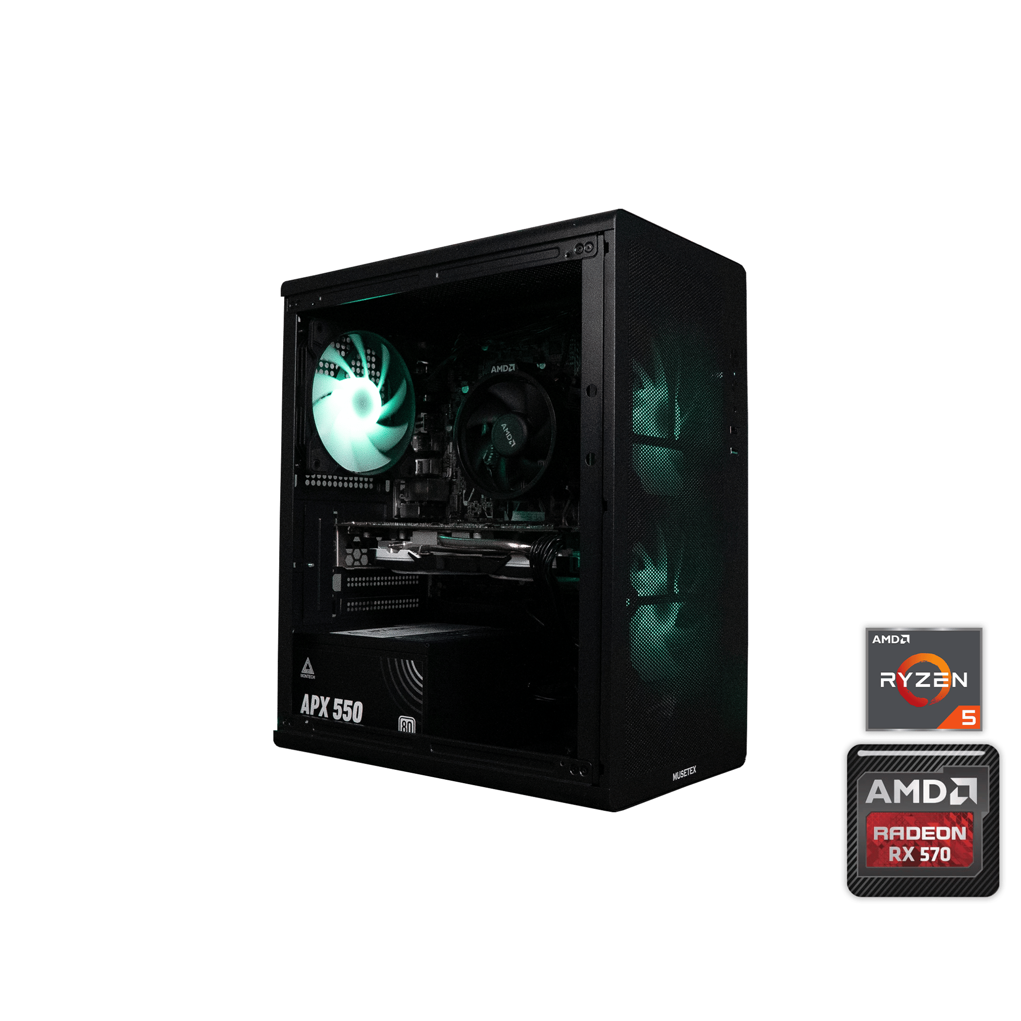 🍬🌠 BUDGET - FORTNITE Ready GAMING PC | RYZEN 5 1600 | MSI RX 570