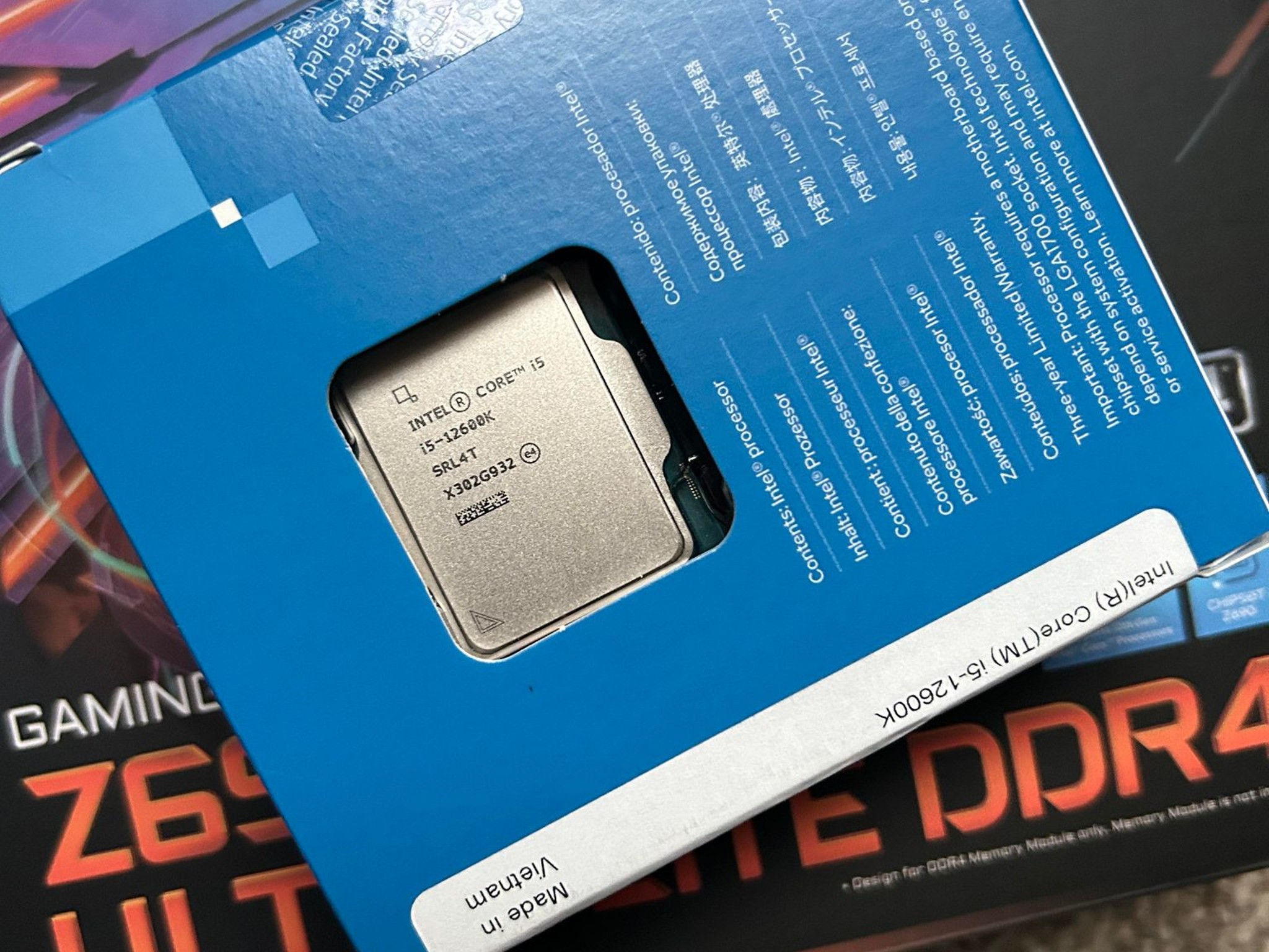 I5-12600K + Z690I Aorus Ultra Lite DDR4