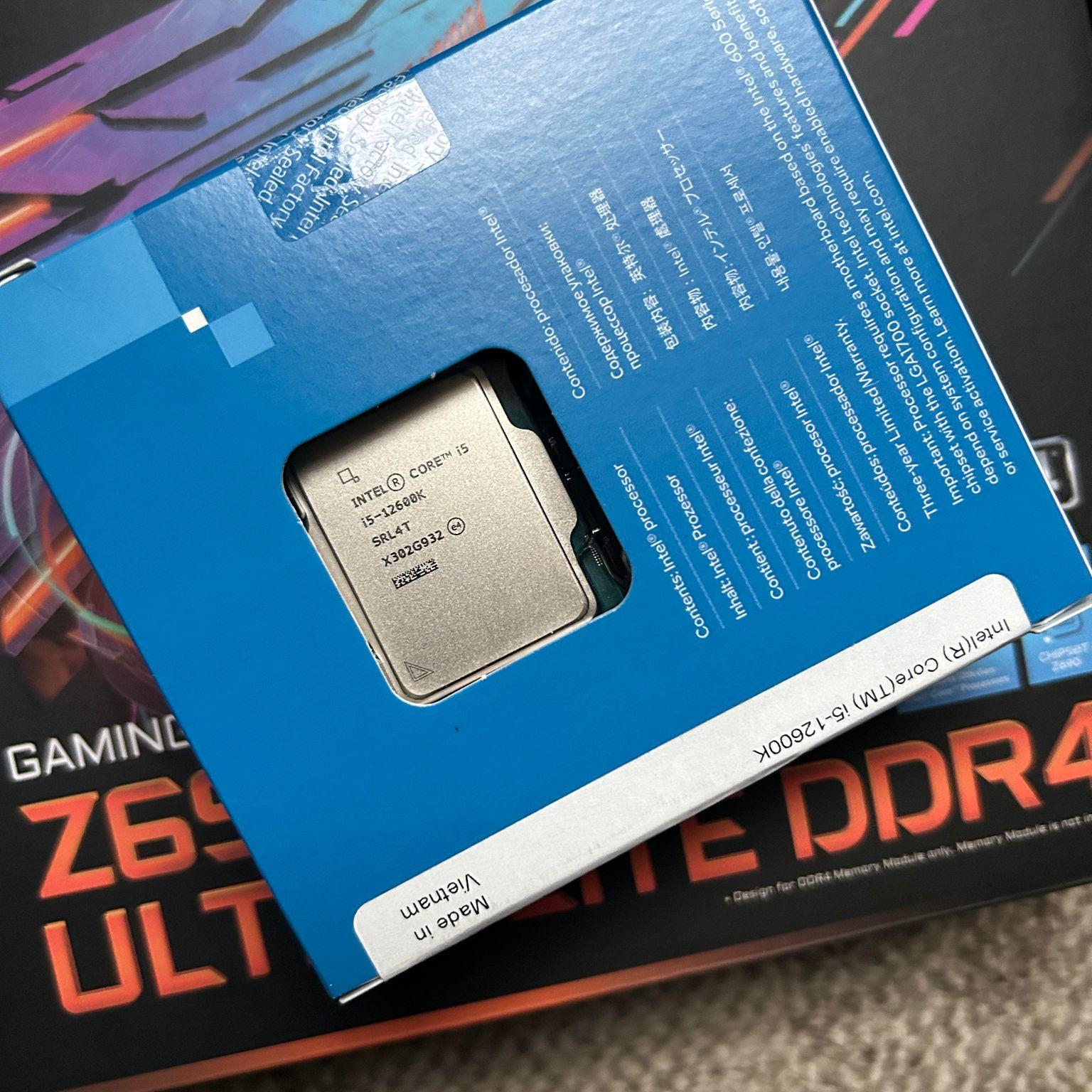 I5-12600K + Z690I Aorus Ultra Lite DDR4
