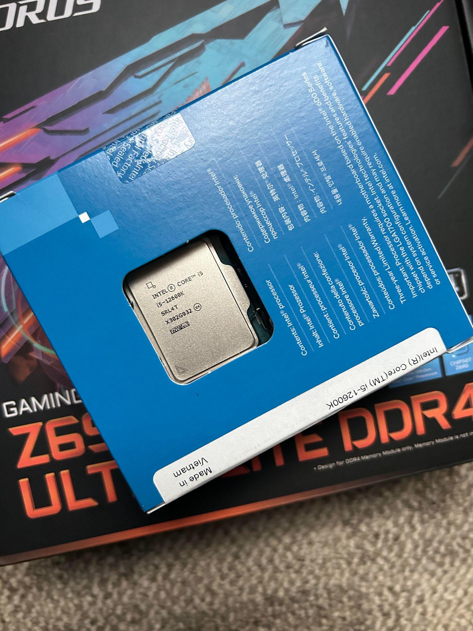 I5-12600K + Z690I Aorus Ultra Lite DDR4