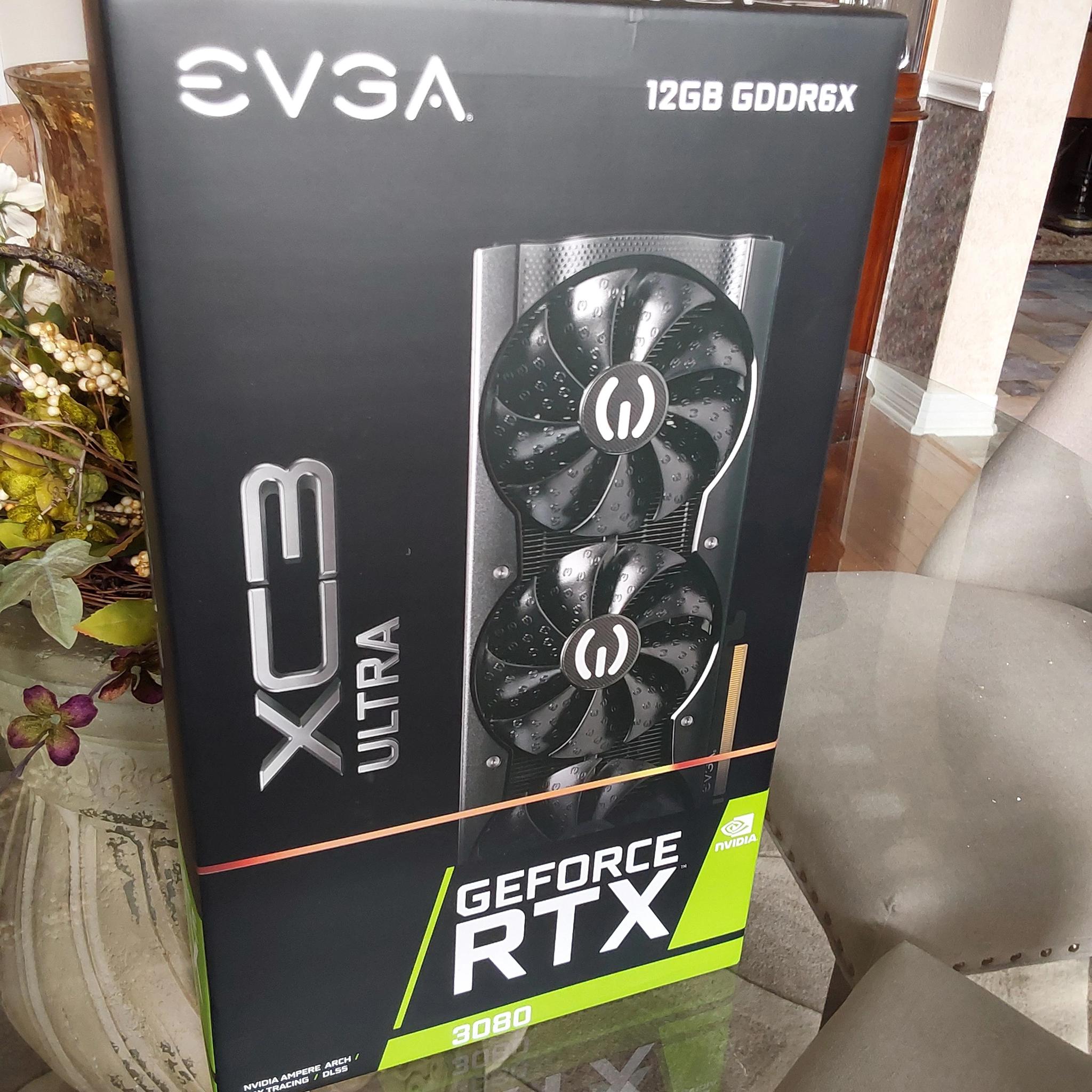 RARE! NEW WITH ORIGINAL FACTORY SEAL, EVGA GeForce RTX 3080 12GB OC XC3 ULTRA GAMING 12G-P5-4865-KL
