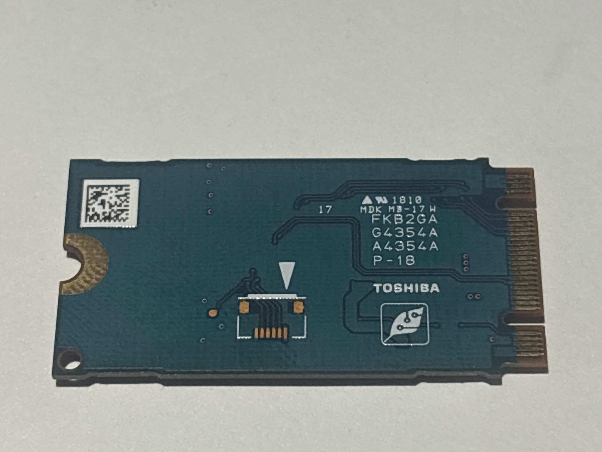 Toshiba 128GB NVMe SSD Tested Working 94% Health M.2
