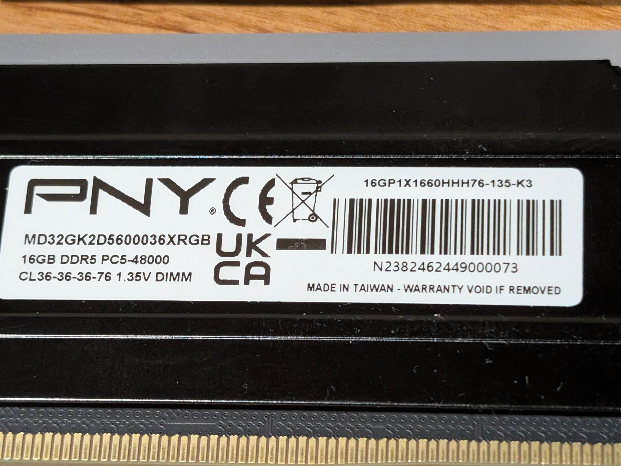32GB XLR8 RGB DDR5 5600MHz CL36 RAM
