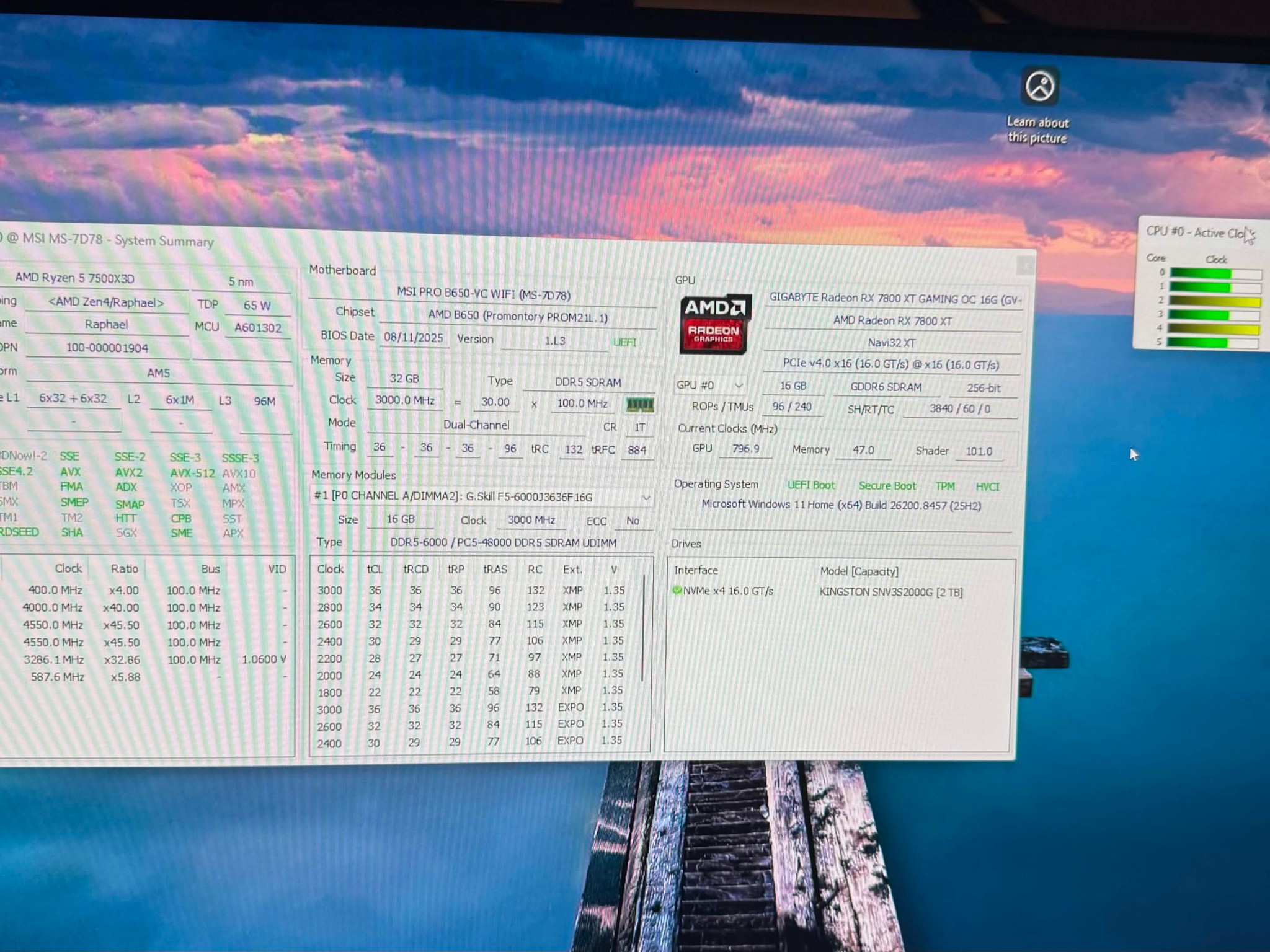 Mid-Range Gaming PC | RYZEN 7500X3D | 32GB DDR5 | 2TB NVMe | RX 7800XT | Windows 11 | WiFi + BT 5.3