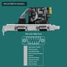 2-Port PCI Express RS-232 DB9 Serial Port Card PCIE RS232 Card, PCIE Serial DB9 Port Card (PCIE-SE2)