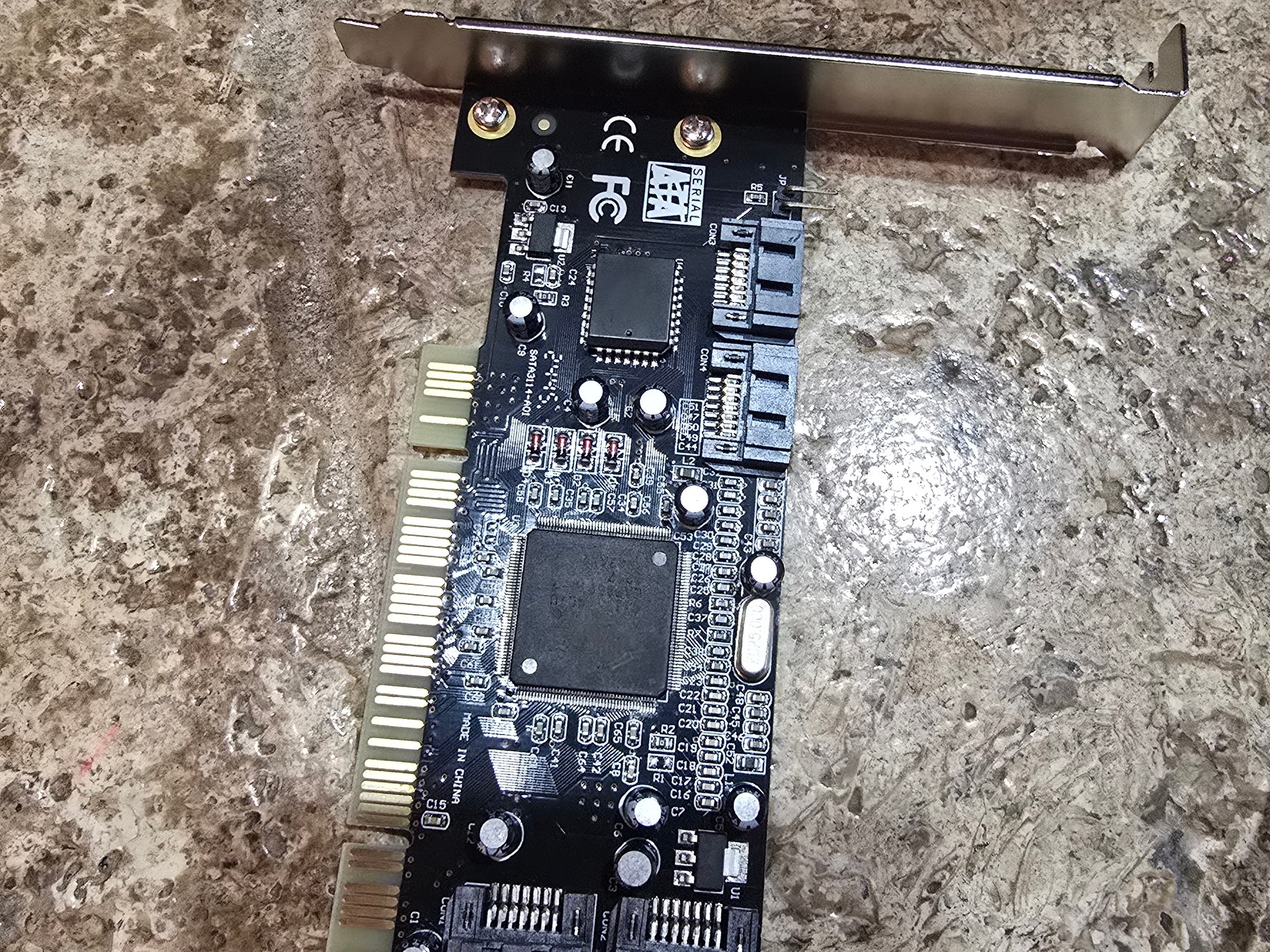 Sil3114 PCI SATA RAID Controller Card - 4 Port   1.5Gbps FOUR HARD DRIVE support / NAS