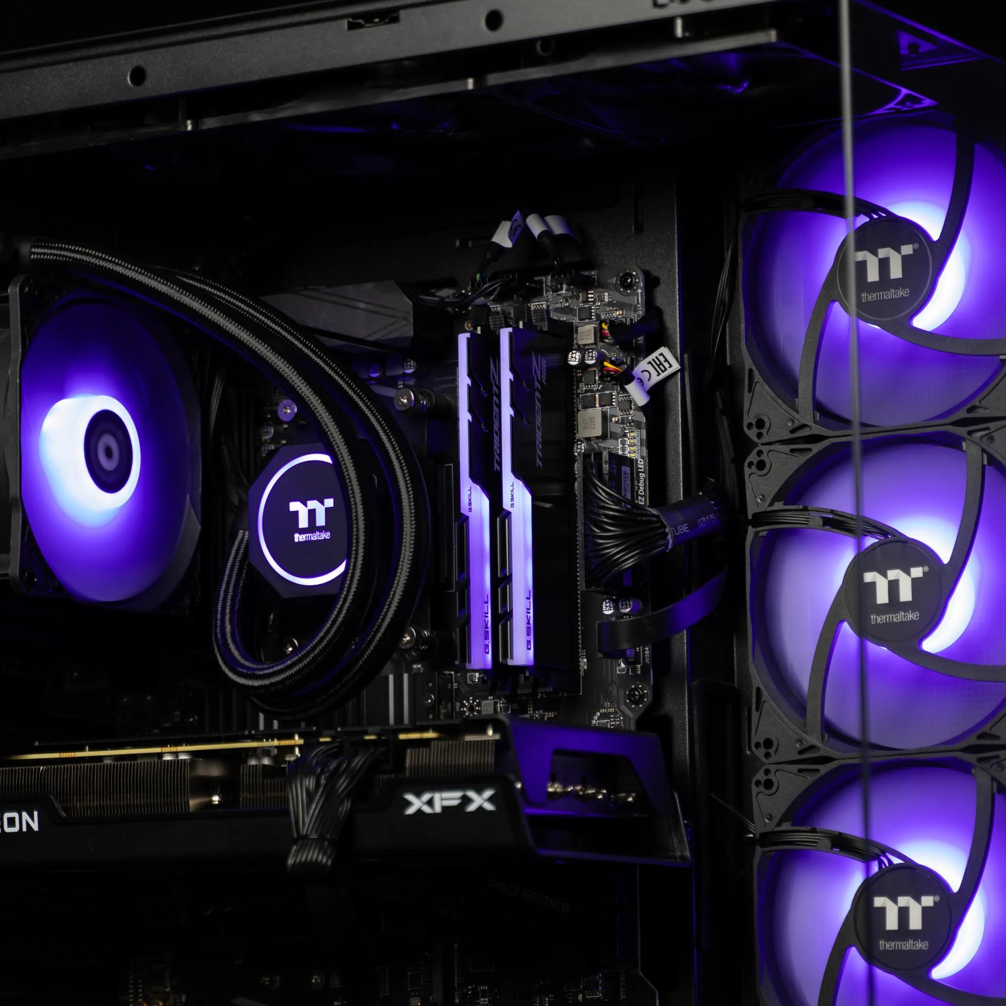 “ExecDeux” RX 7600 XT Ryzen 7 32GB Windows 11 Pro 1TB Gaming PC Powerhouse
