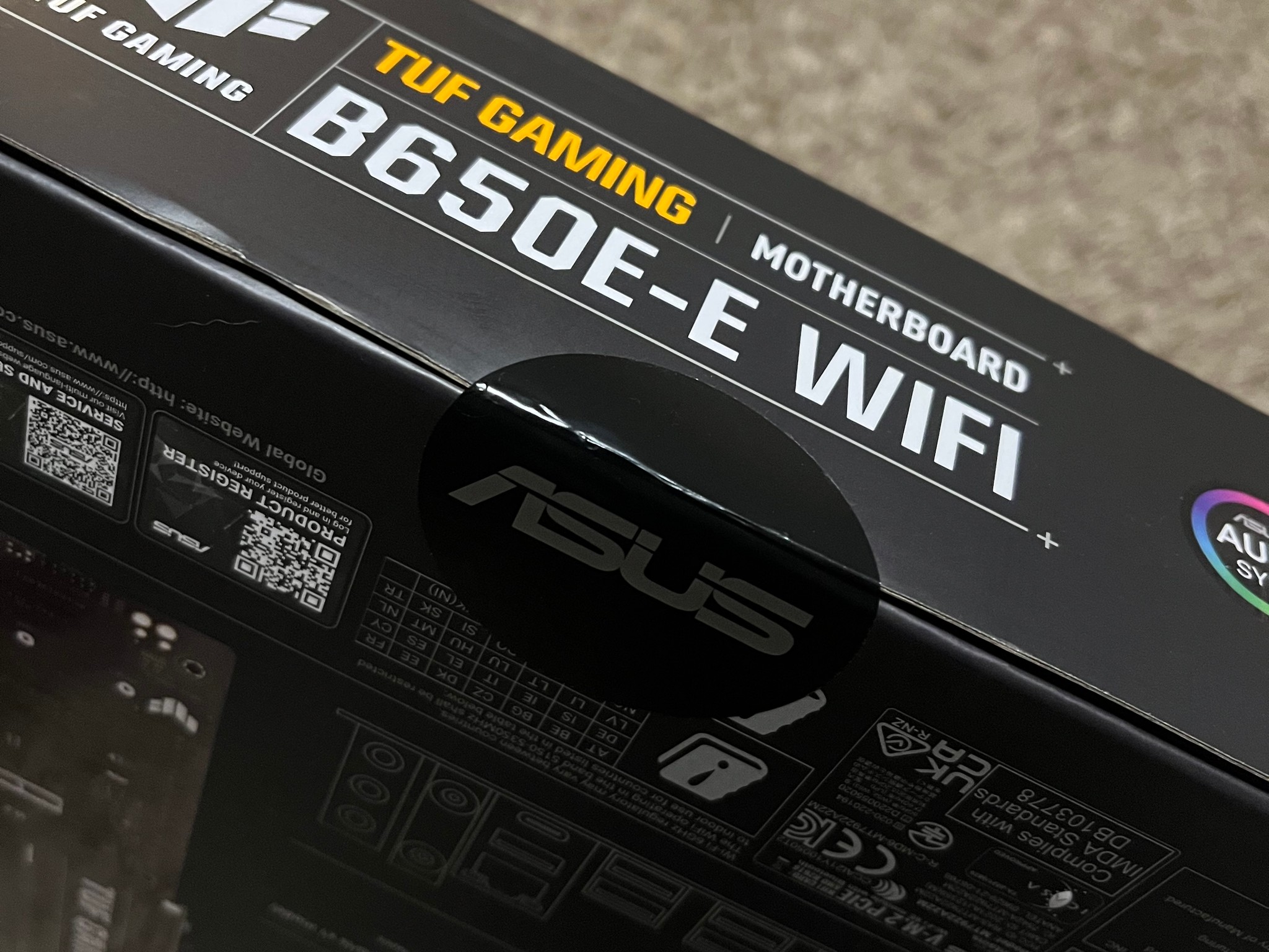ASUS B650E-E TUF GAMING WIFI AMD AM5 ATX Motherboard- NEW