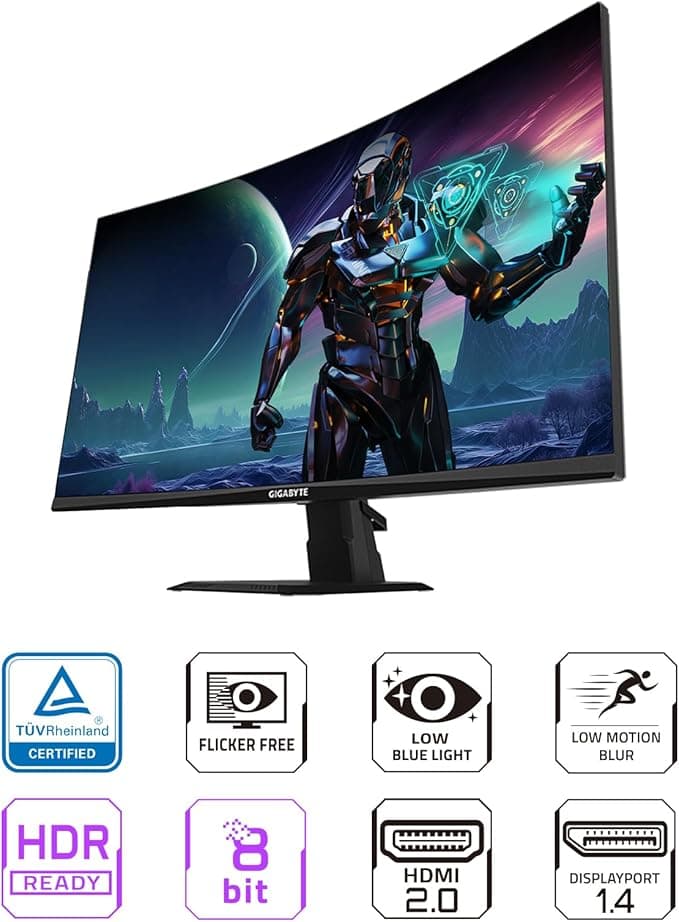 "Pro-Grade GIGABYTE GS27FC 27" 180Hz Curved Gaming Monitor"