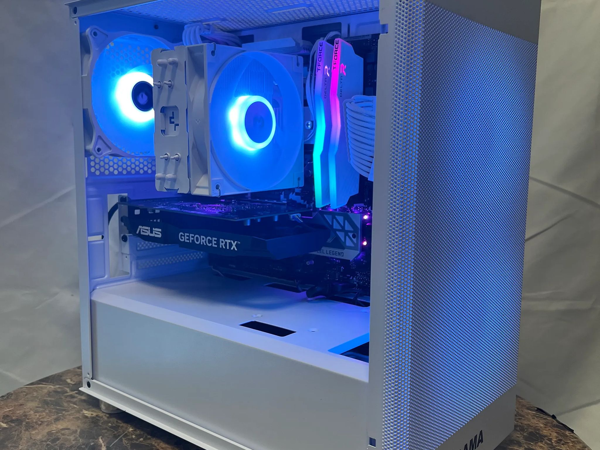 🔵Baby Blue🔵 | RTX 3050 Mid-Range White/Theme PC | Ryzen 5 3400G | 16GB RAM | 1TB SSD | Windows 11