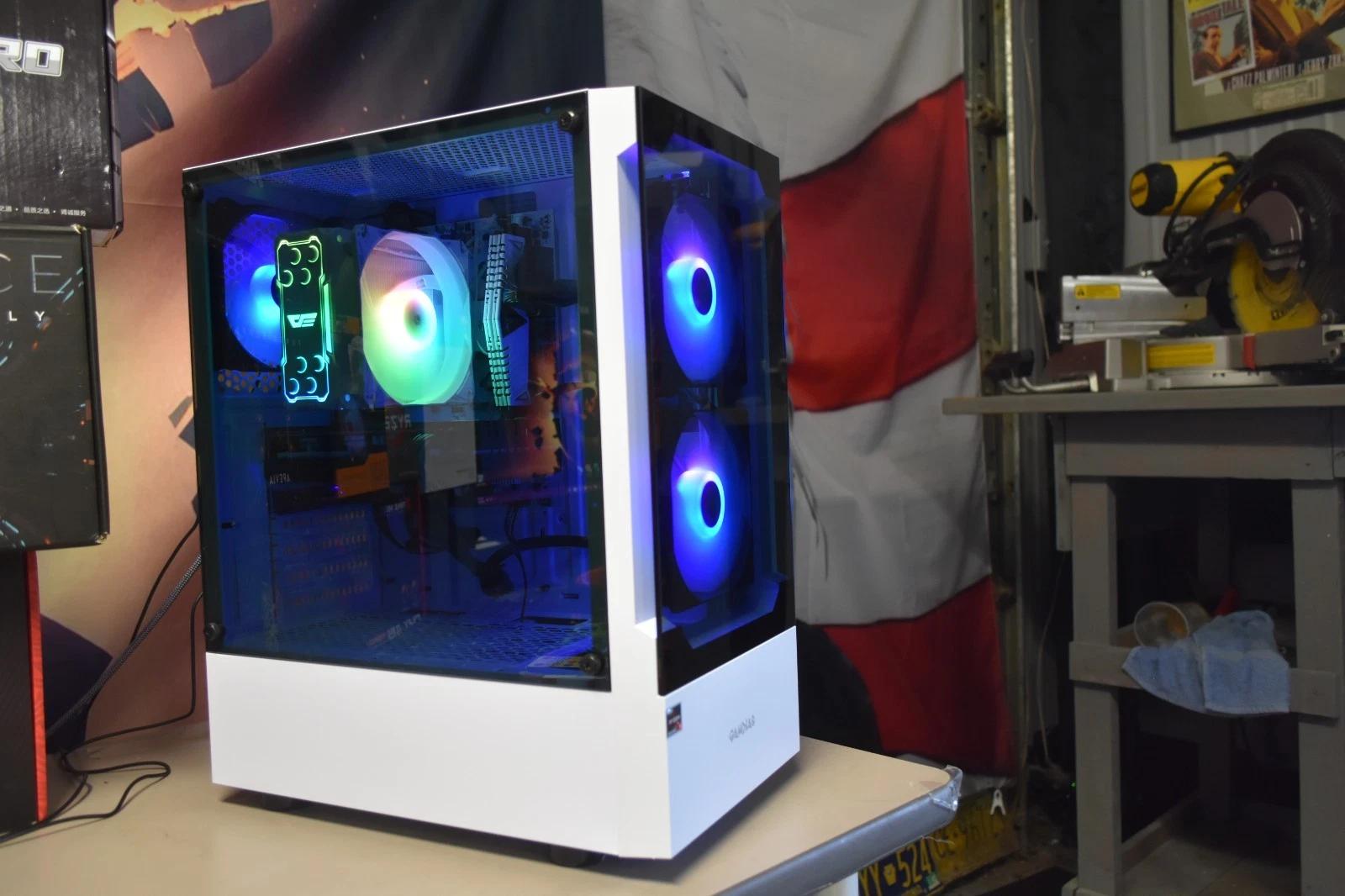 Gaming PC RYZEN 5 5500 Ram 16GB GPU Radeon RX5500 8GB 1 TB SSD+ Built in Wi-fi + Extras