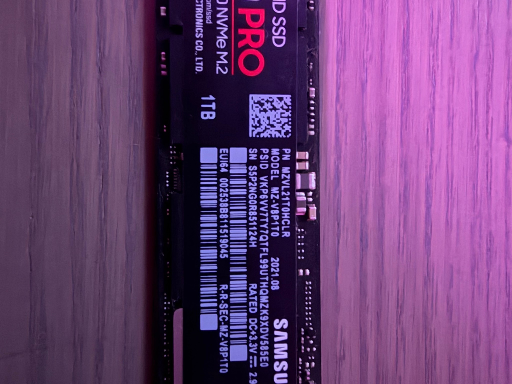 Samsung 980 Pro 1 TB NVME SSD