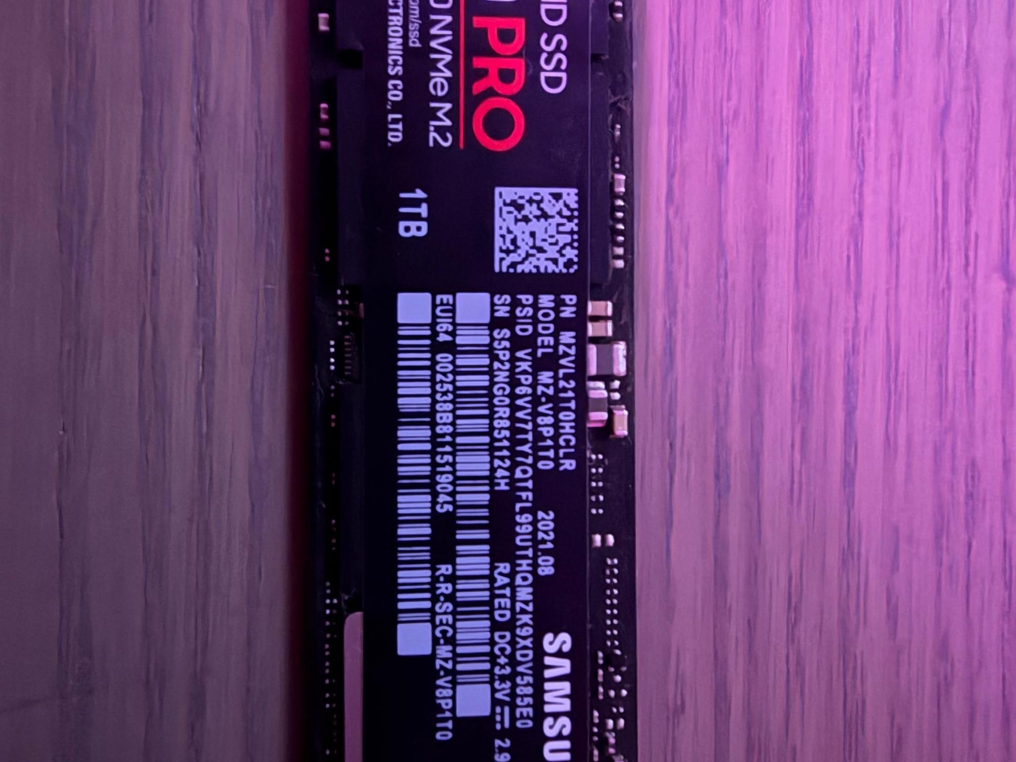 Samsung 980 Pro 1 TB NVME SSD