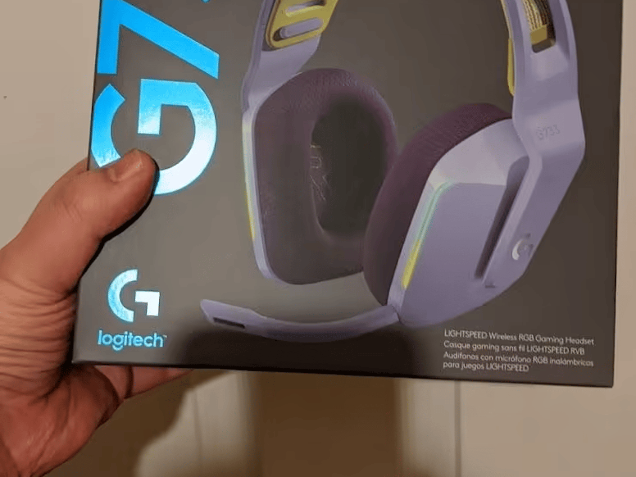 BNIB Logitech G733 Lightspeed Wireless Gaming Headset, Lilac
