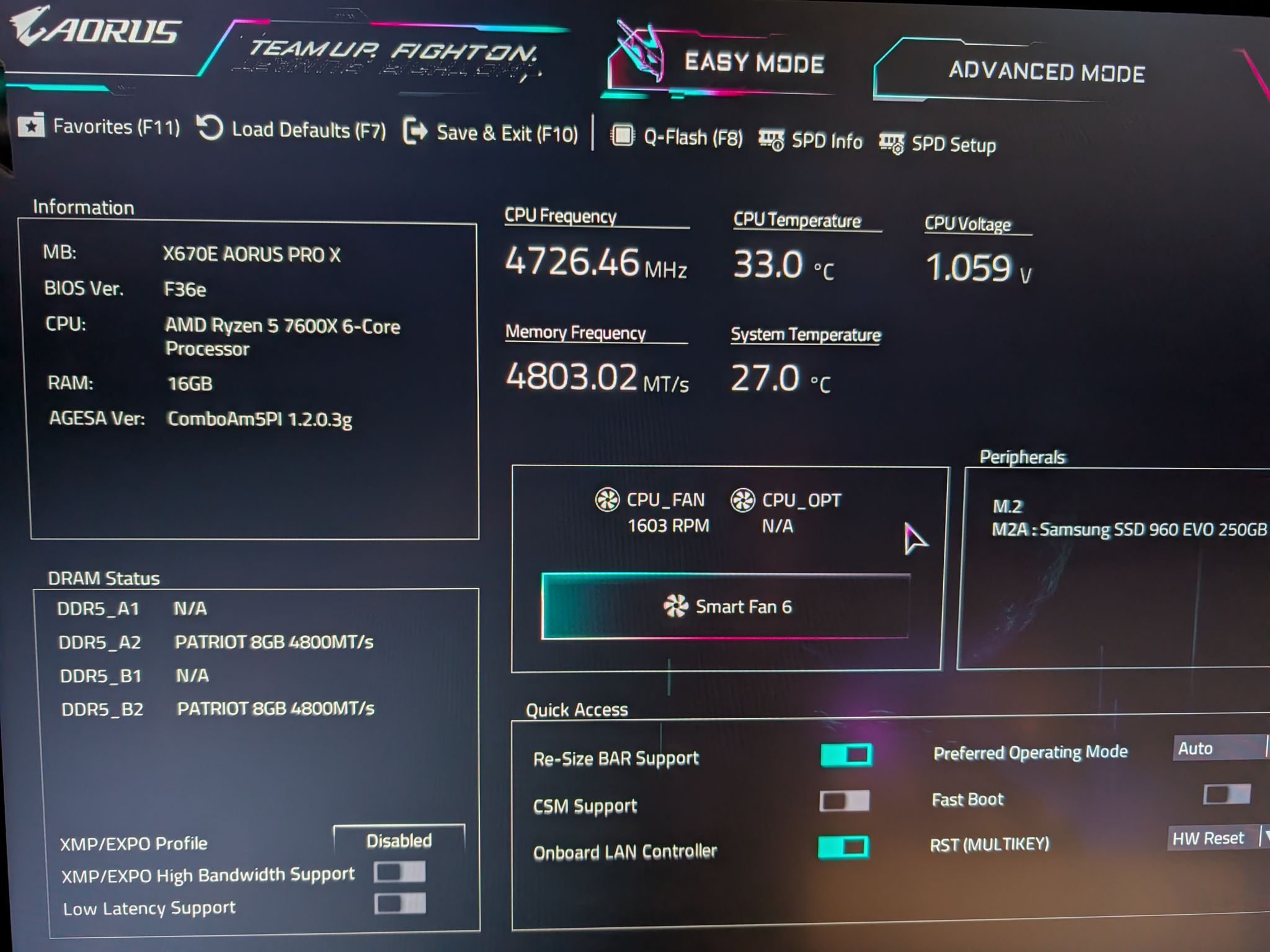 Gigabyte X670E AORUS PRO X ATX AM5 Motherboard
