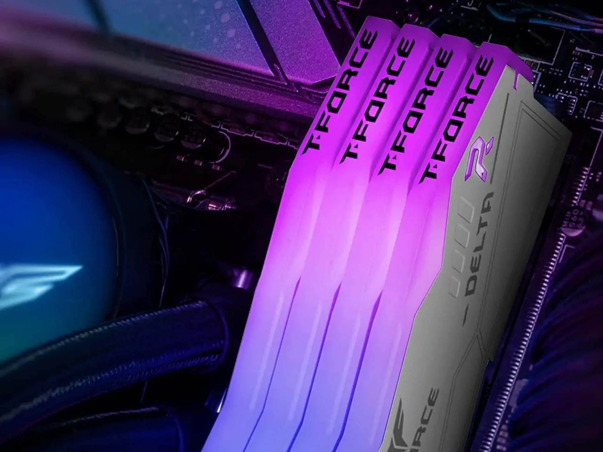 TEAMGROUP T-Force Delta RGB 16GB (2 x 8GB) DDR5-6000 RAM (White)