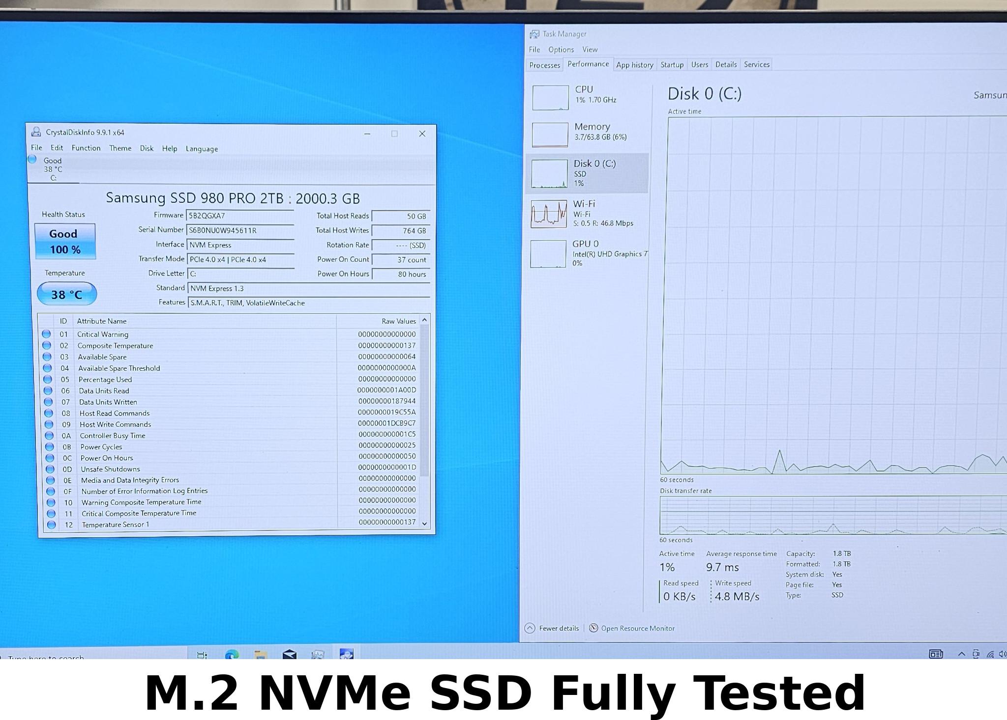 2TB NVMe M.2 SSD Samsung 980 PRO