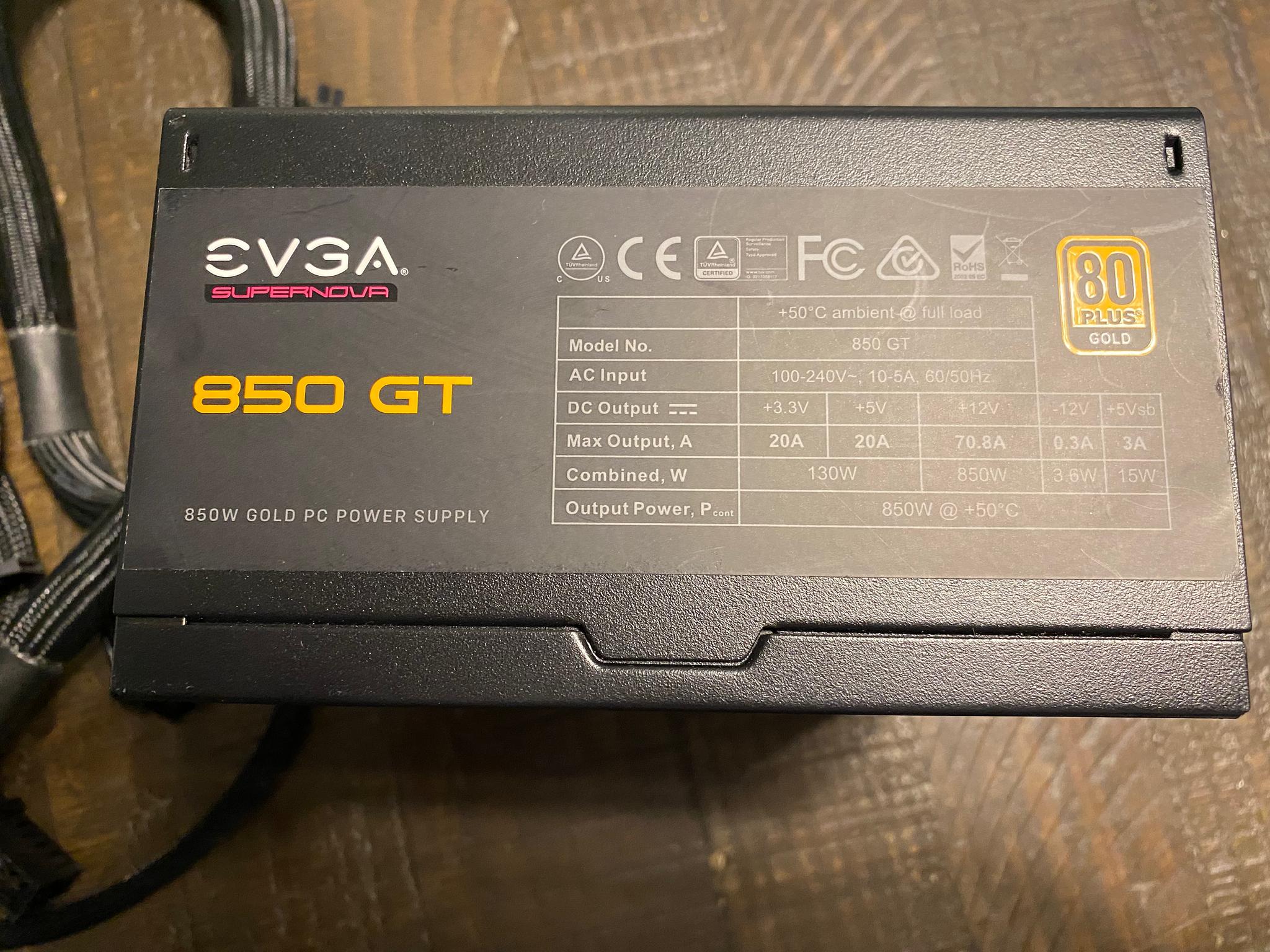 EVGA 850W GT Gold Power Supply