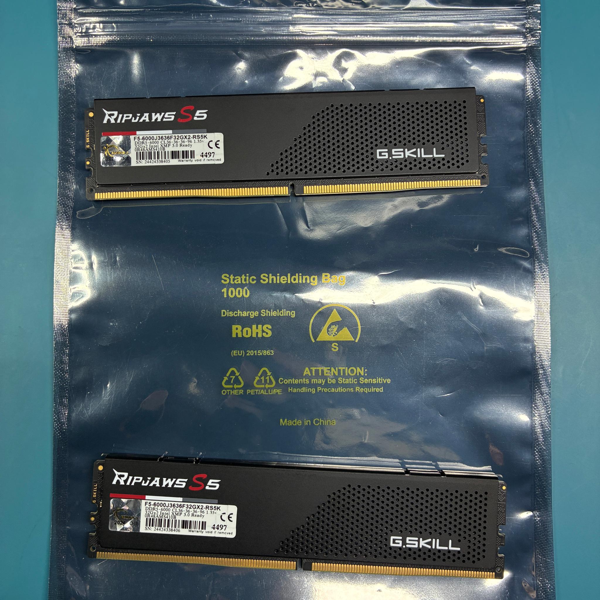G.SKILL Ripjaws S5 Series DDR5 RAM 64GB kit (Memory)