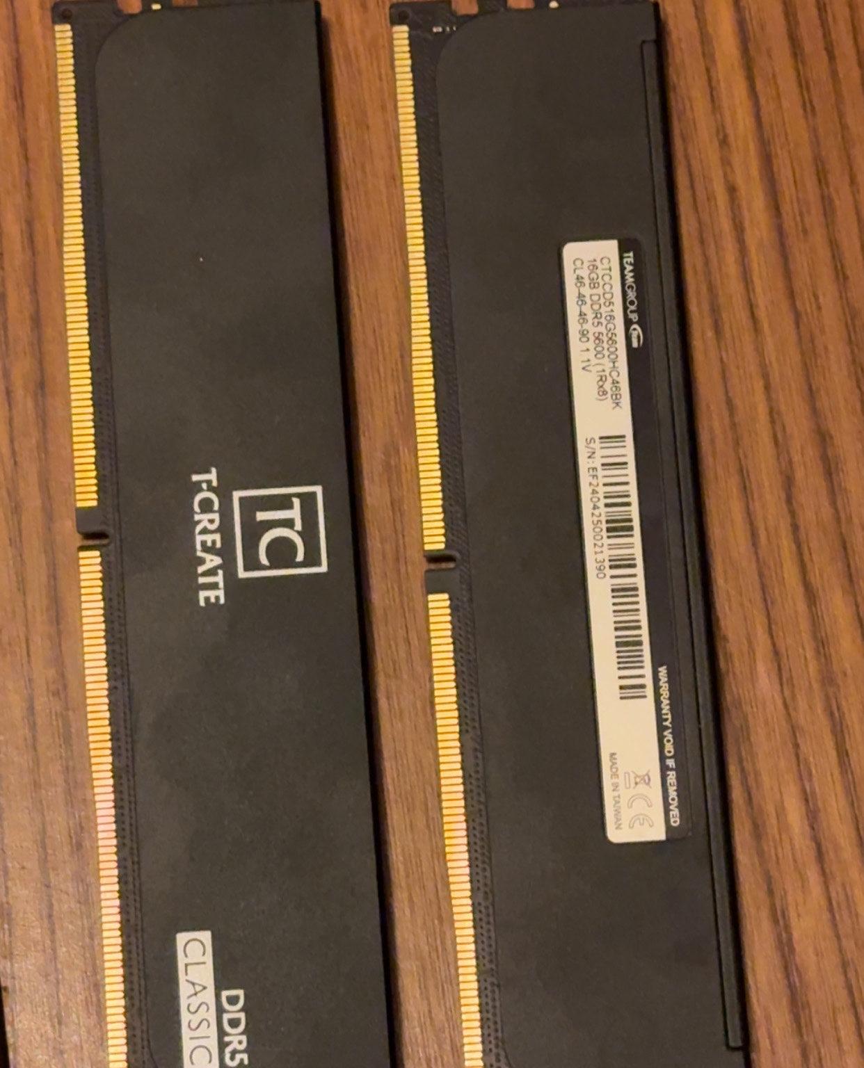 Teamgroup DDR5 32 GB 5600 CL 46 *Lightly Used*