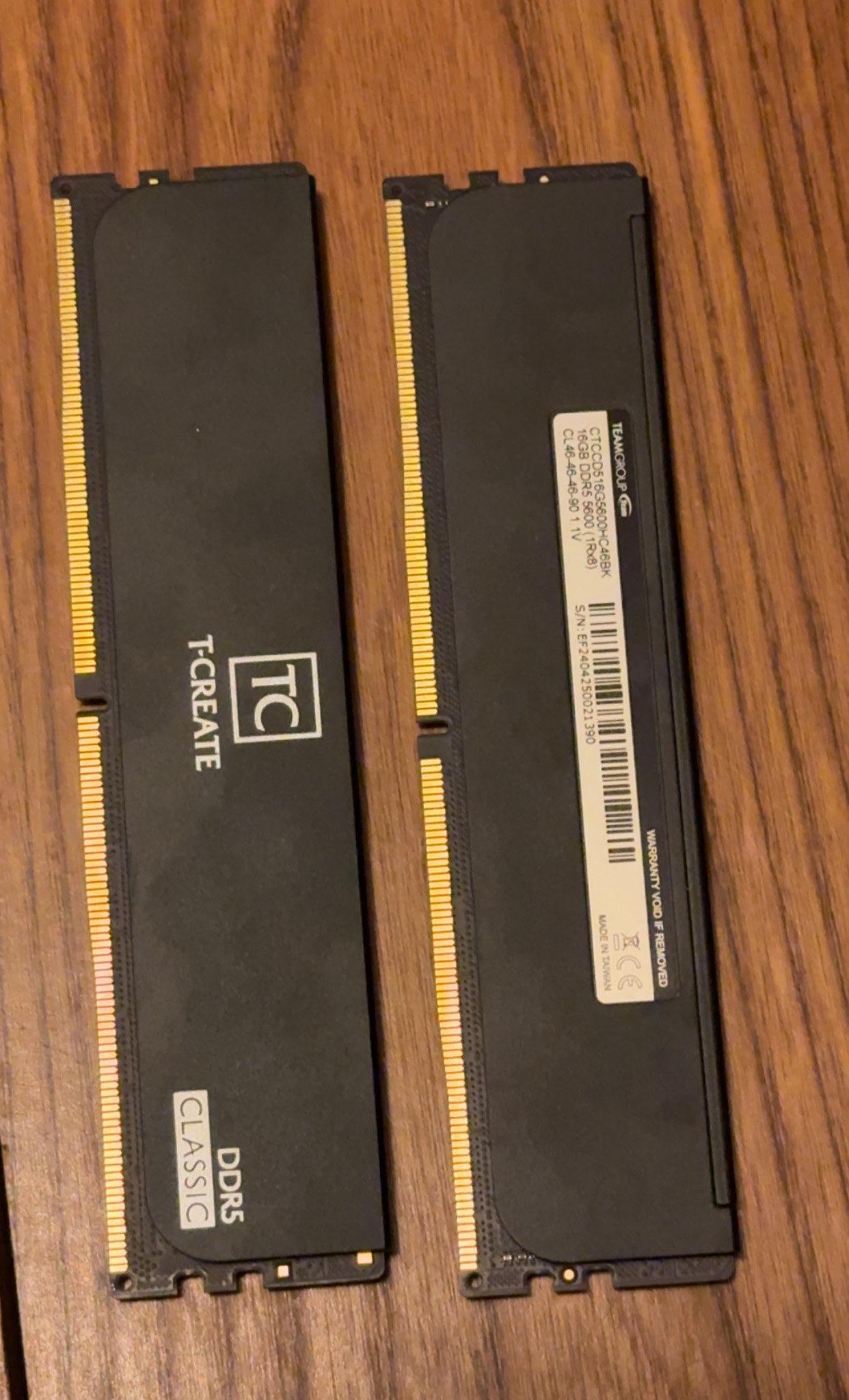 Teamgroup DDR5 32 GB 5600 CL 46 *Lightly Used*