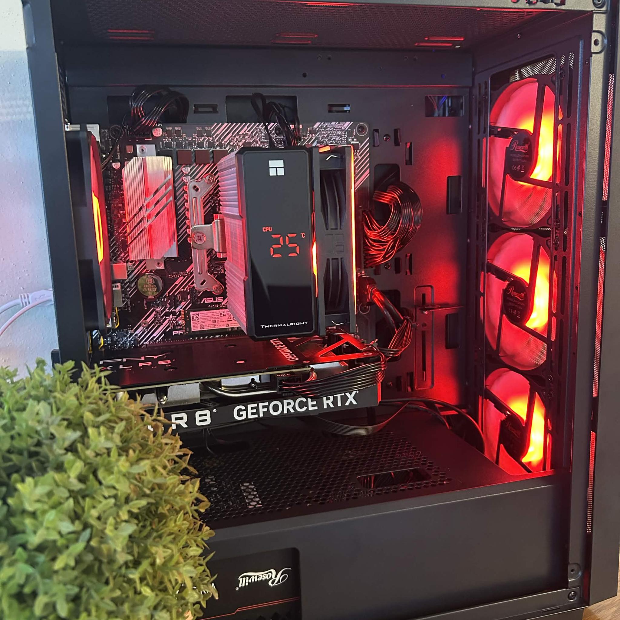 Gaming PC - GeForce RTX 4060 - Ryzen 5 5500 - 16GB RGB RAM - 1TB SSD Storage - WiFi & Bluetooth