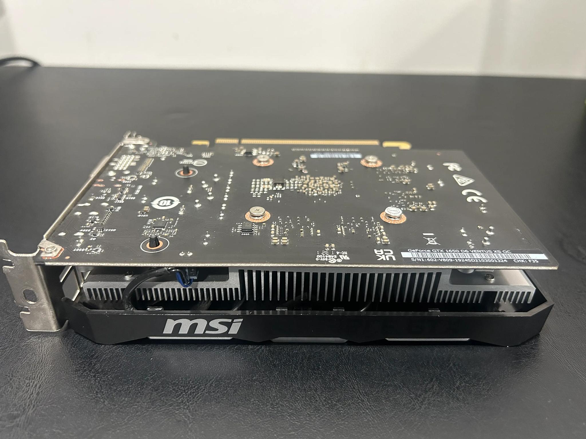 MSI NVIDIA GTX 1650 VENTUS OC EDITION 4GB GDRR6 GRAPHICS CARD WITH BOX!!