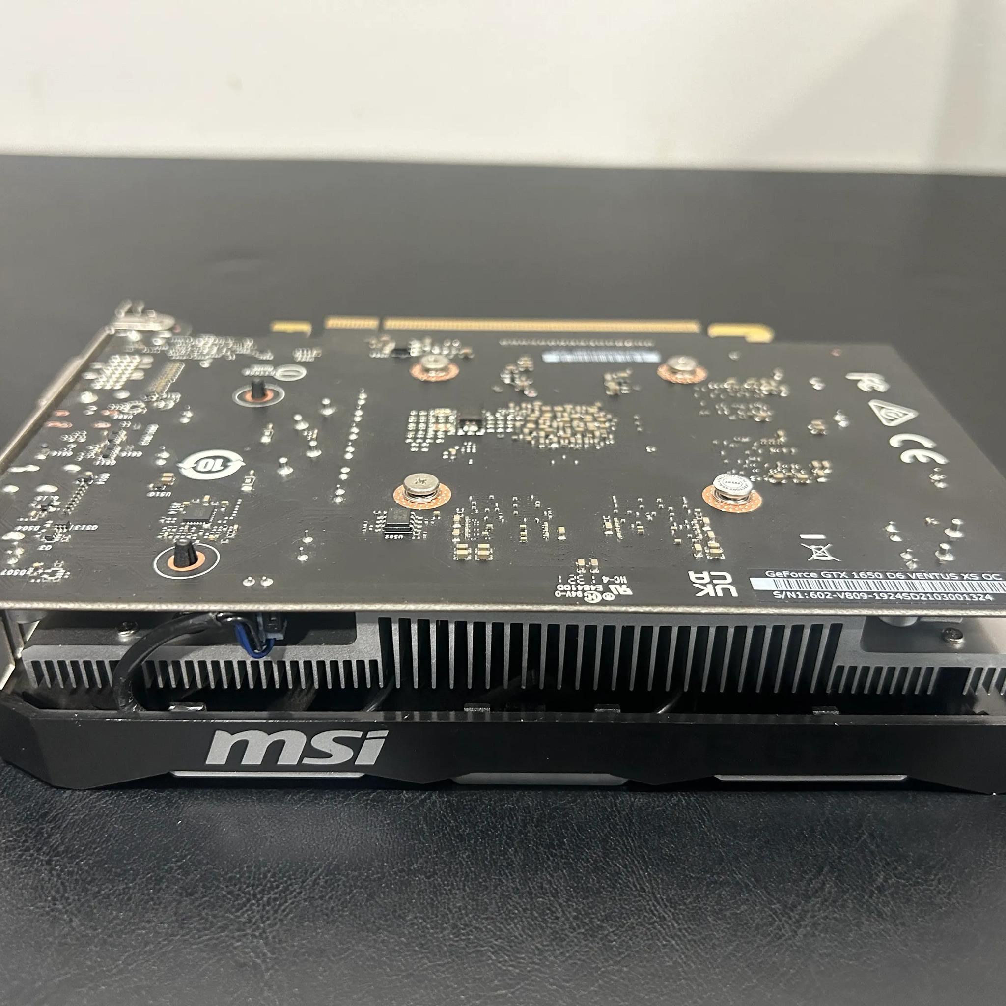 MSI NVIDIA GTX 1650 VENTUS OC EDITION 4GB GDRR6 GRAPHICS CARD WITH BOX!!